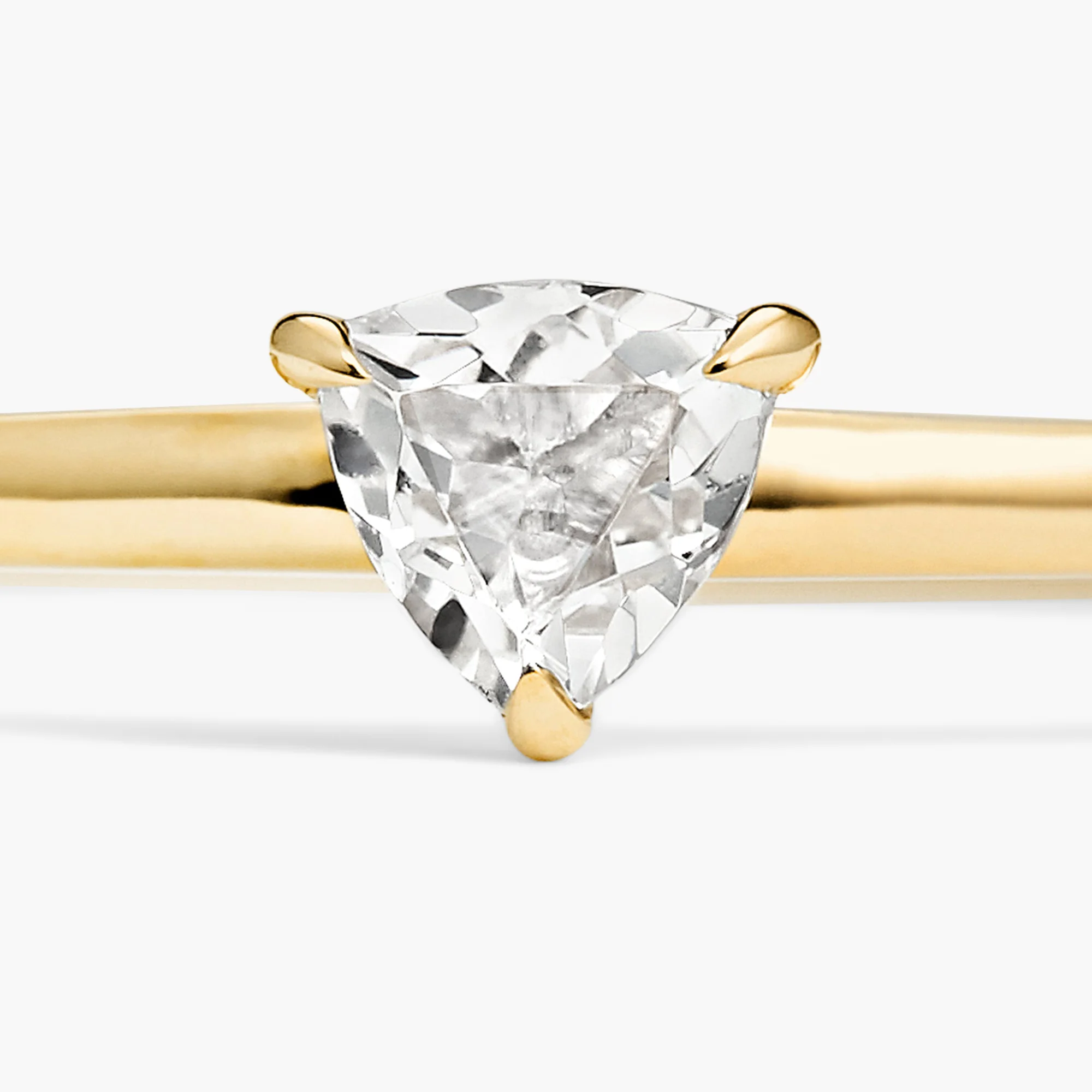 Gemstone Trillion Stacker Ring