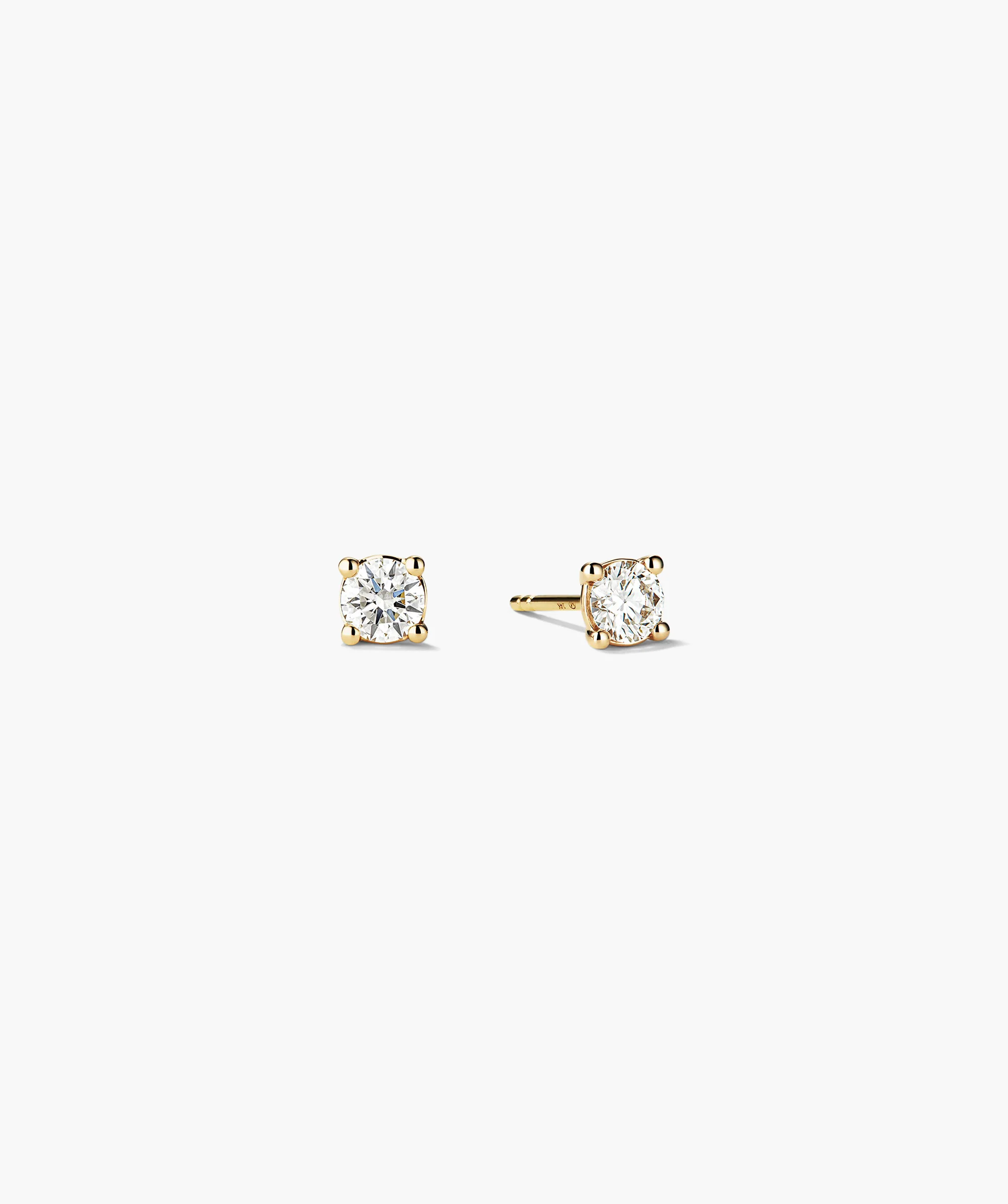 Lab Grown Diamond Round Studs 0.5 TCW