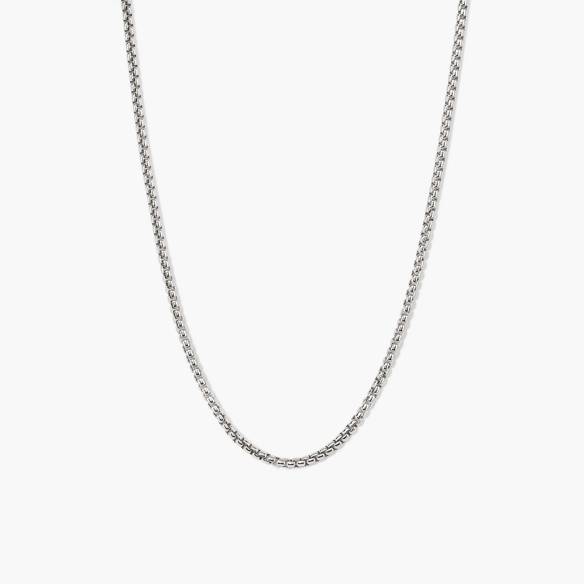 Round Box Chain Necklace