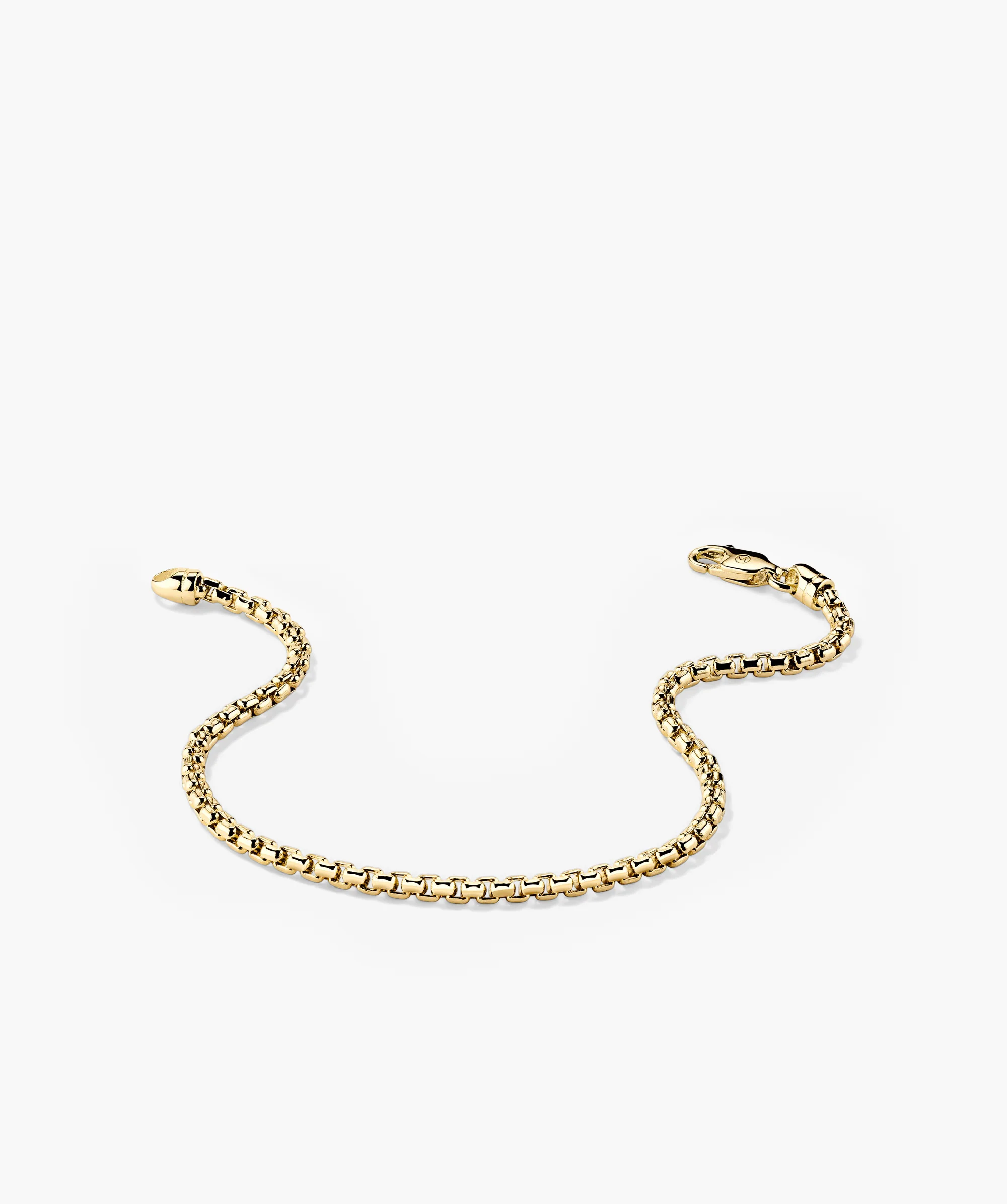 Round Box Chain Bracelet