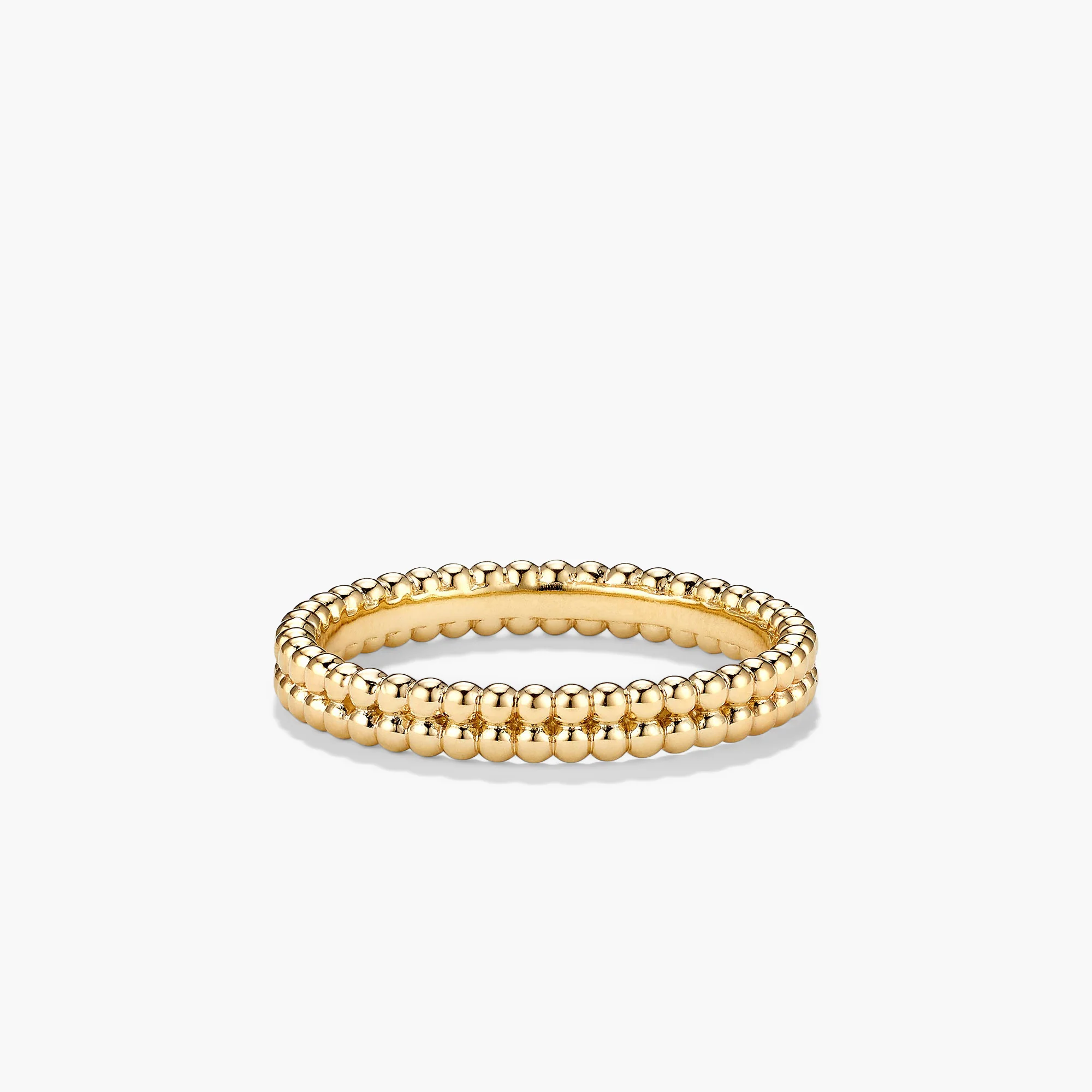 Duo Beaded Stacker Ring