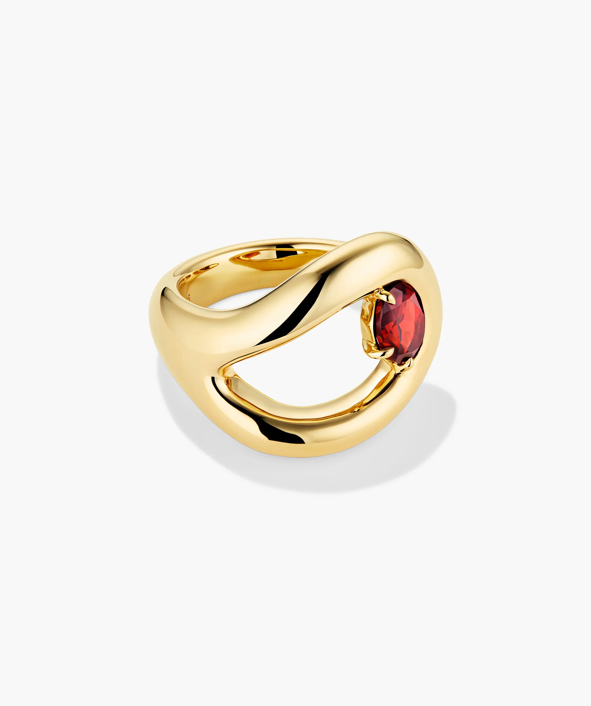Organic Dôme Curve Gemstone Ring