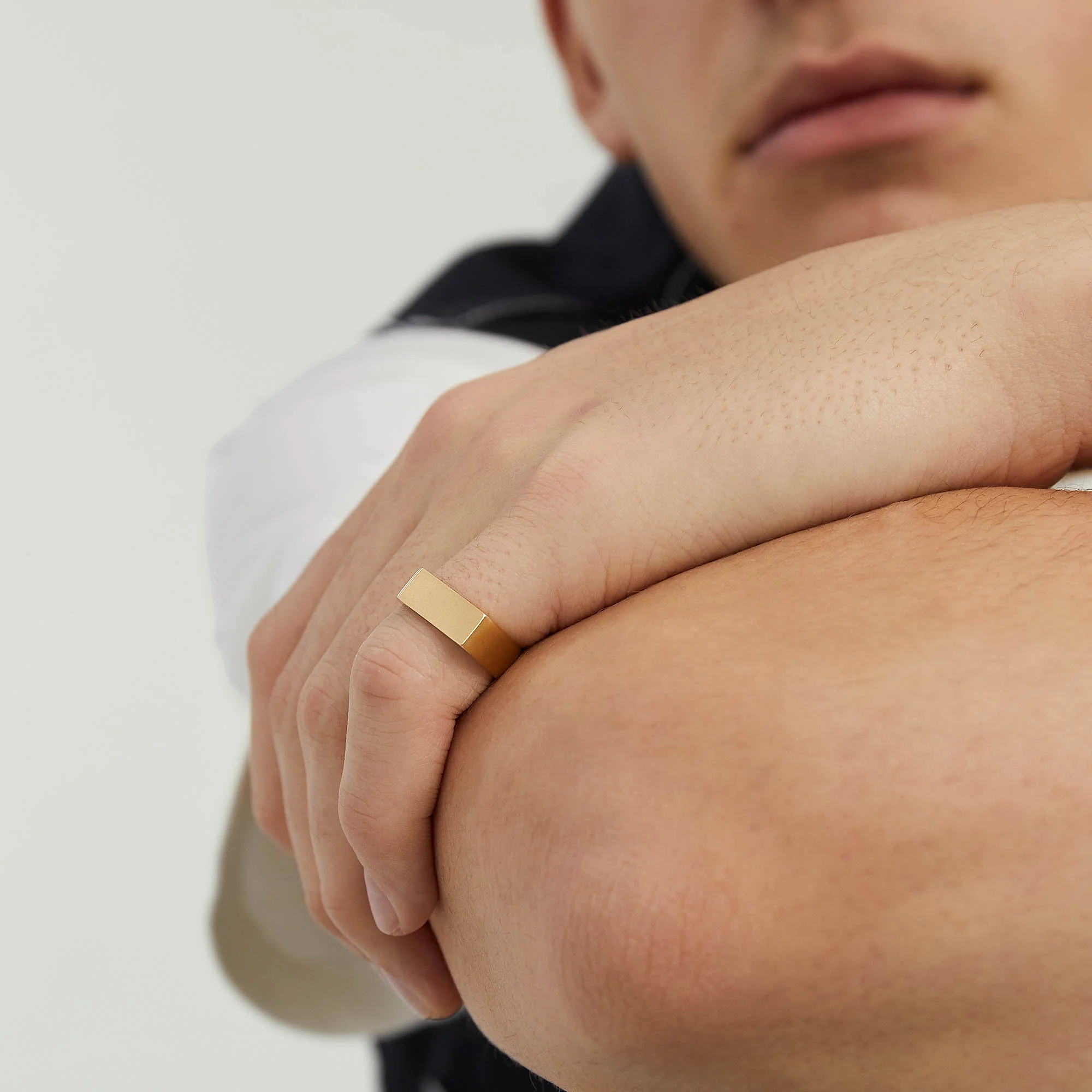 Slim Rectangular Signet Ring