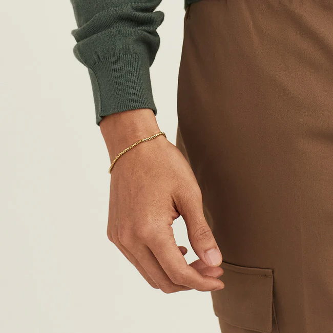 Round Box Chain Bracelet