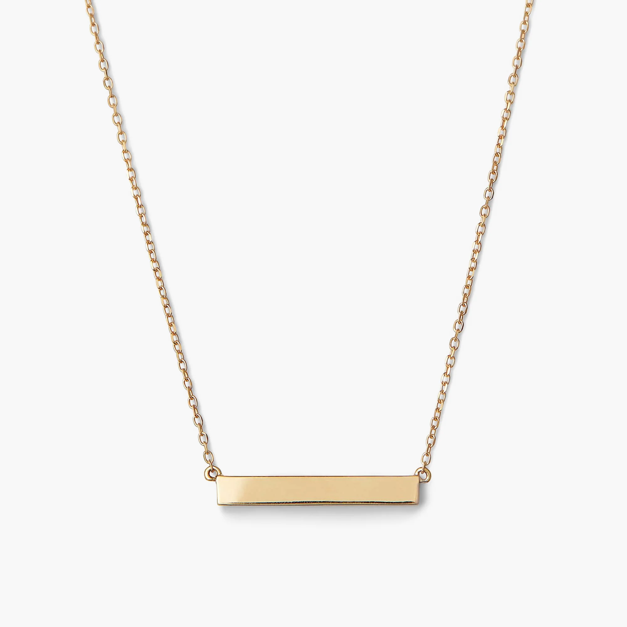 Engravable Bar Necklace