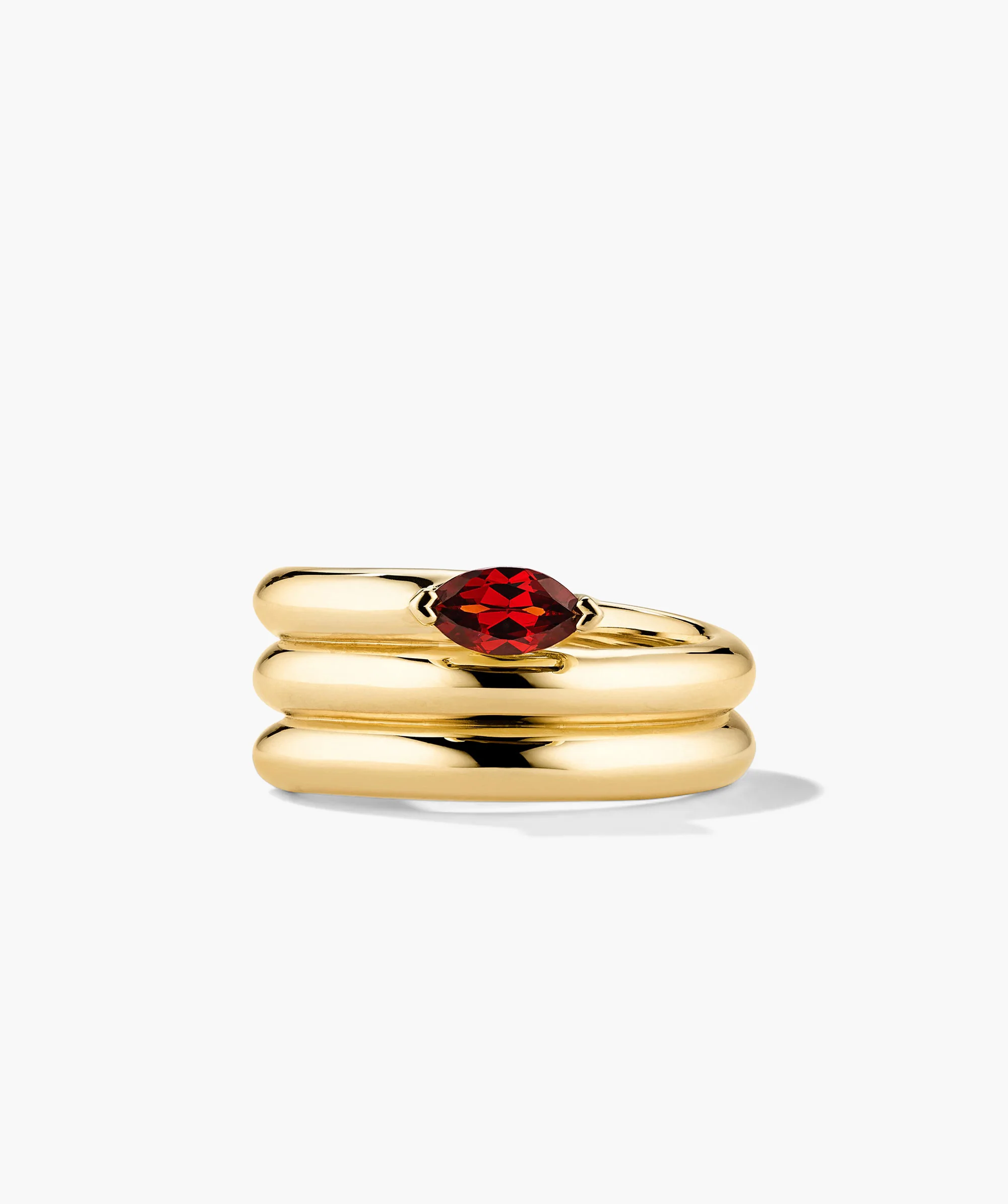 Boa Gemstone Coil Ring