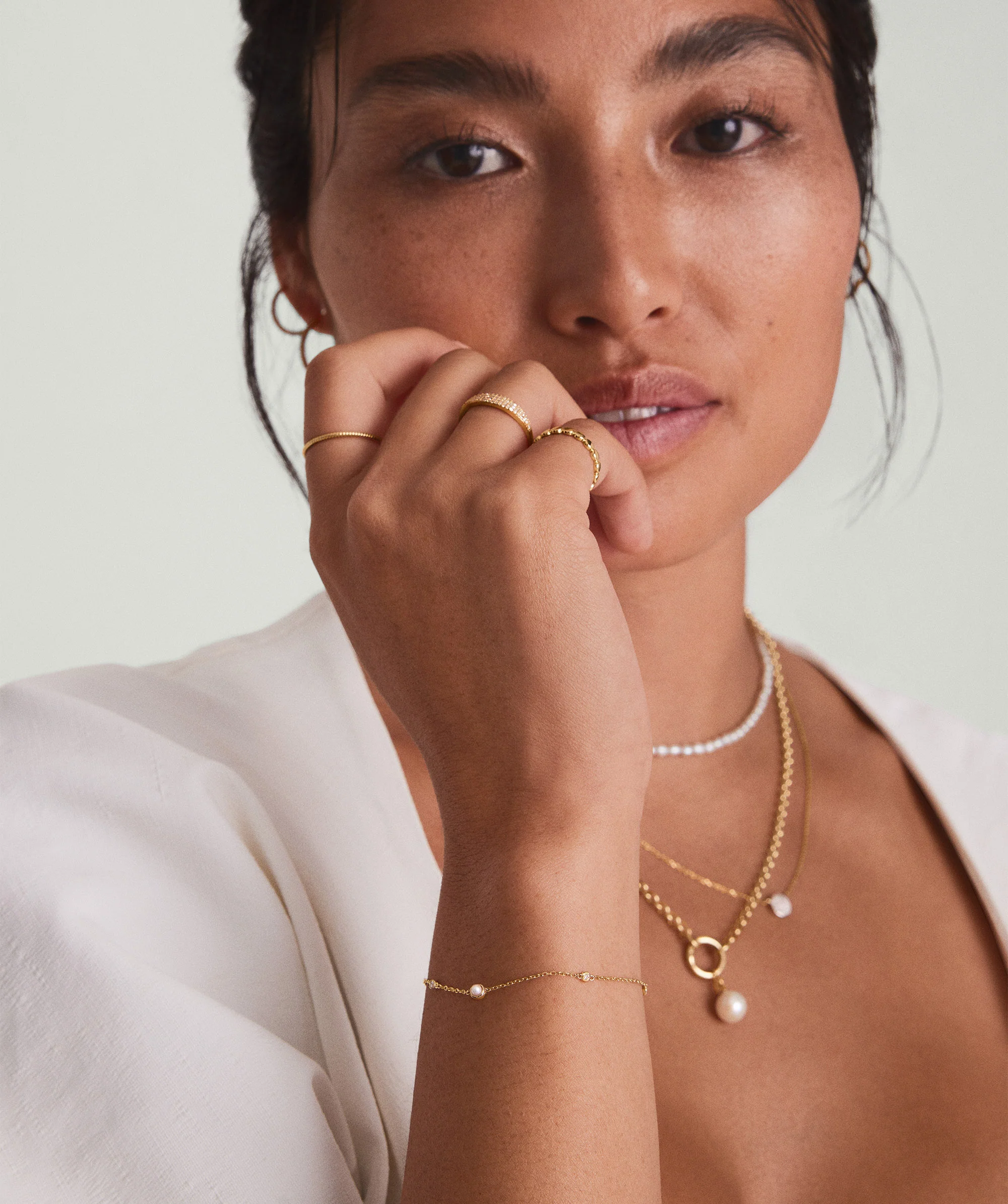 Multi Gemstone Station Bracelet