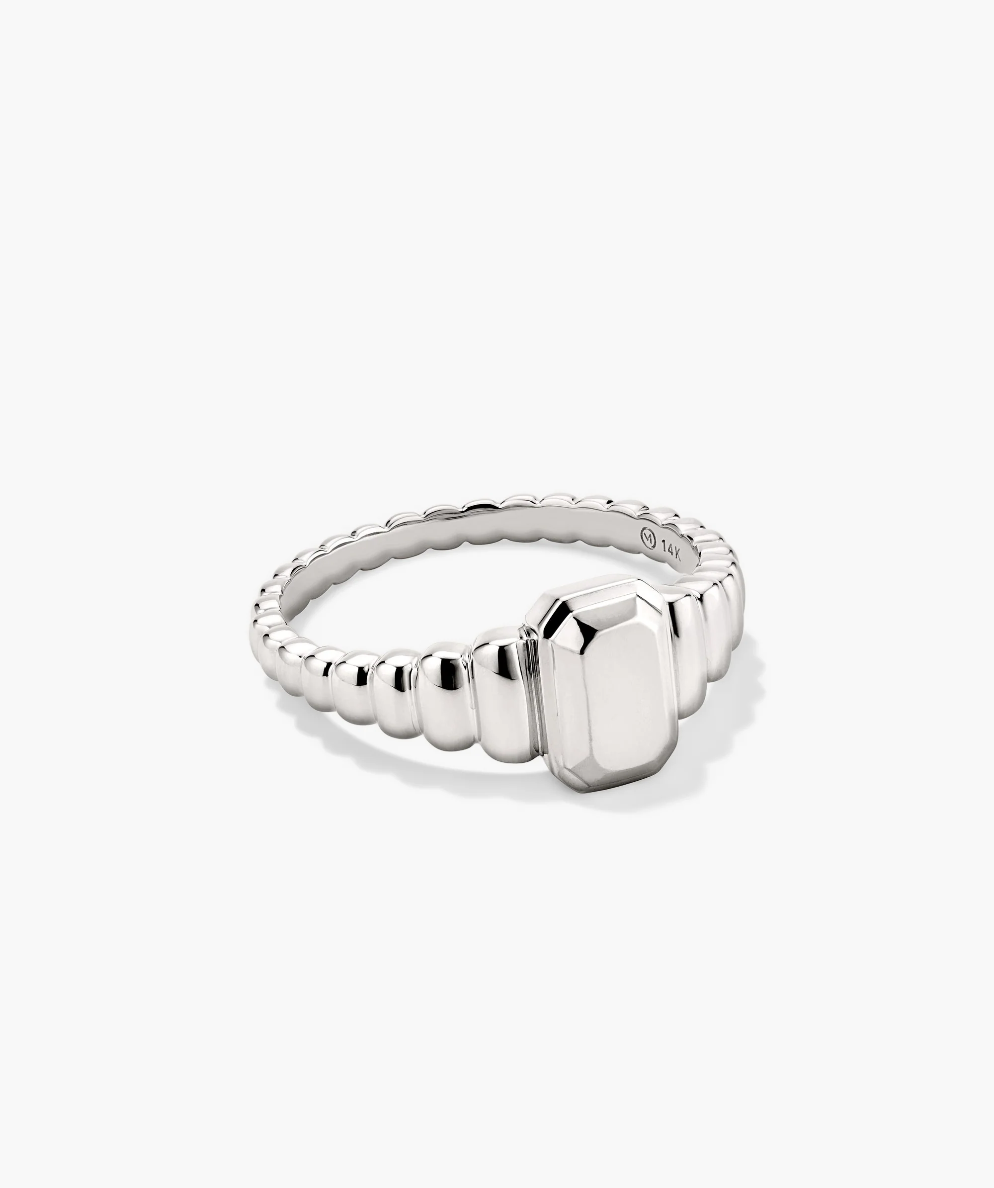 Charlotte Step Cut Signet Ring