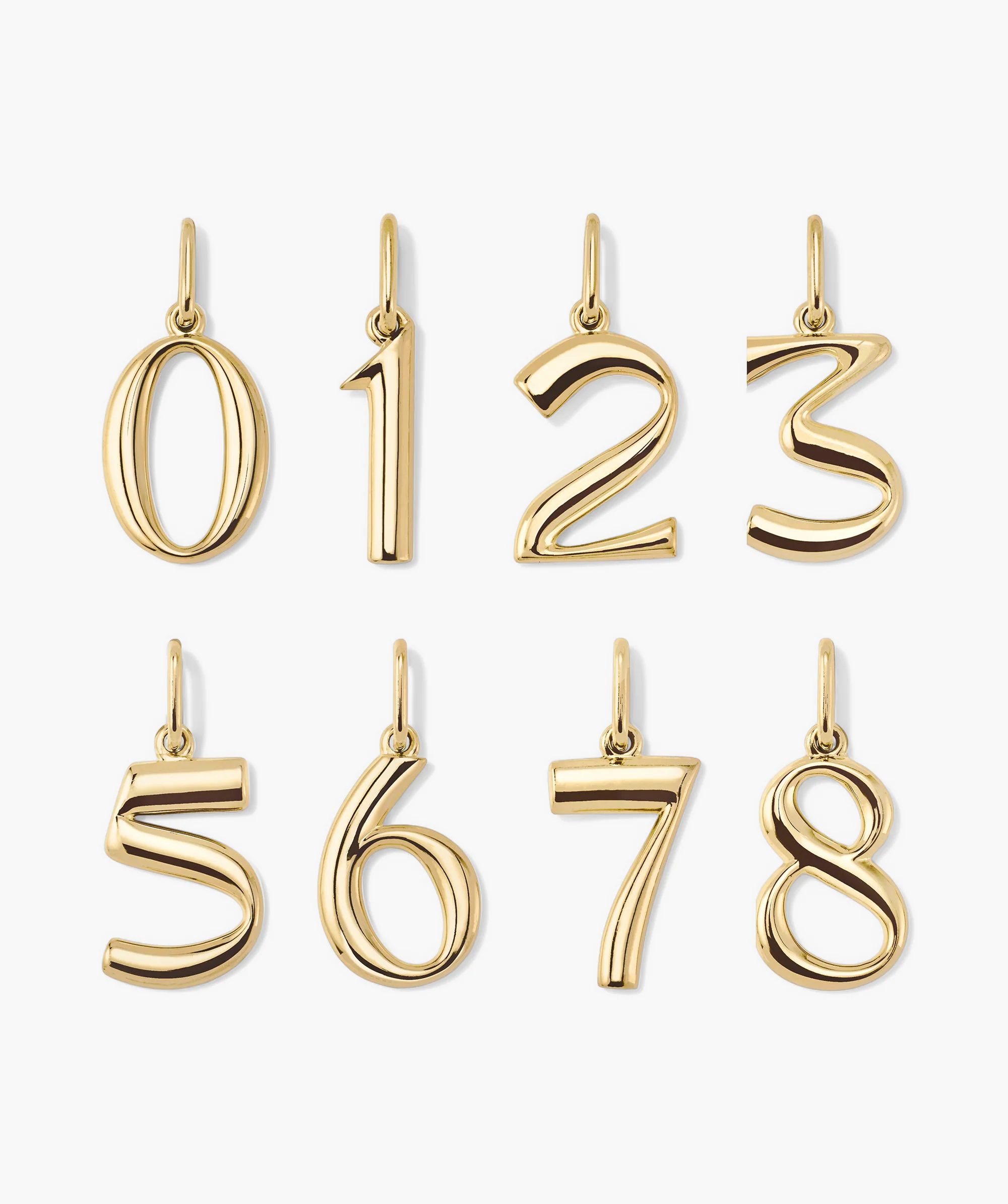 Oversized Number Charm