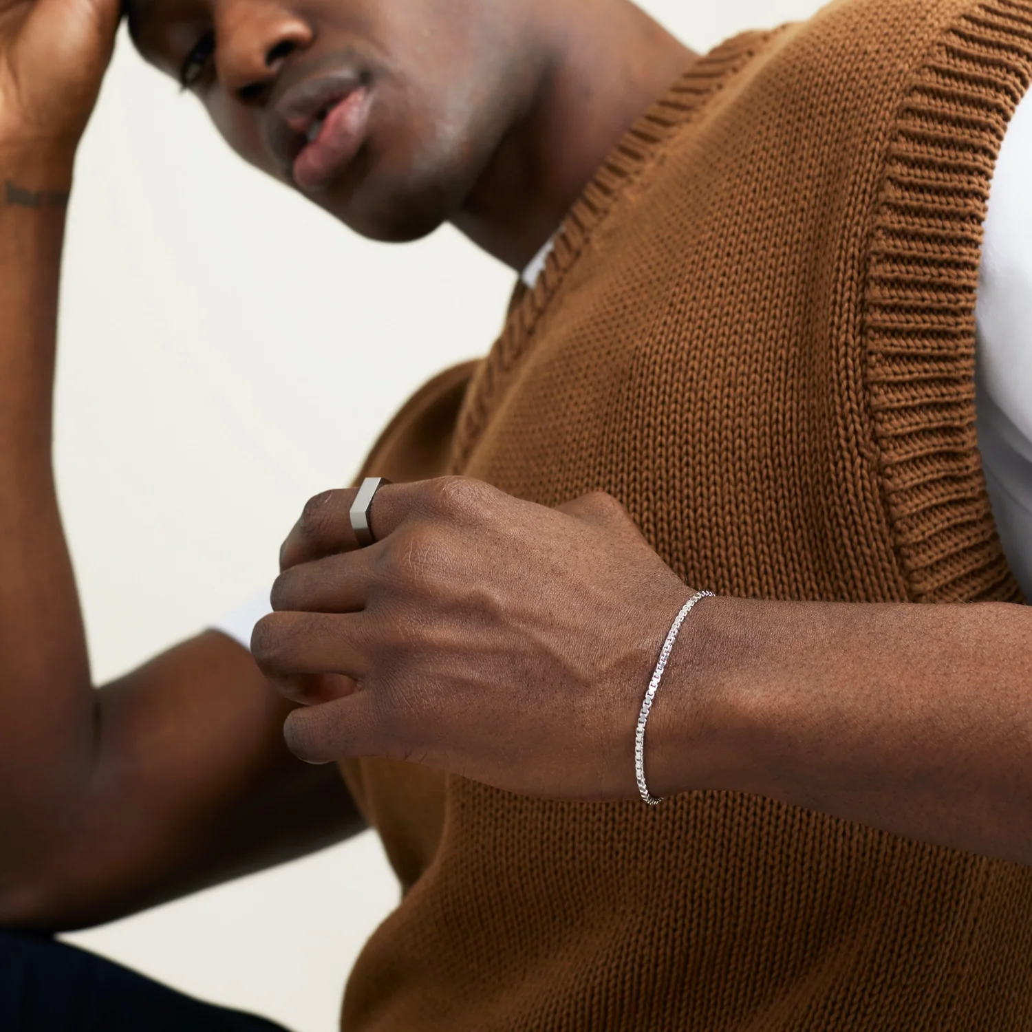 Square Box Chain Bracelet