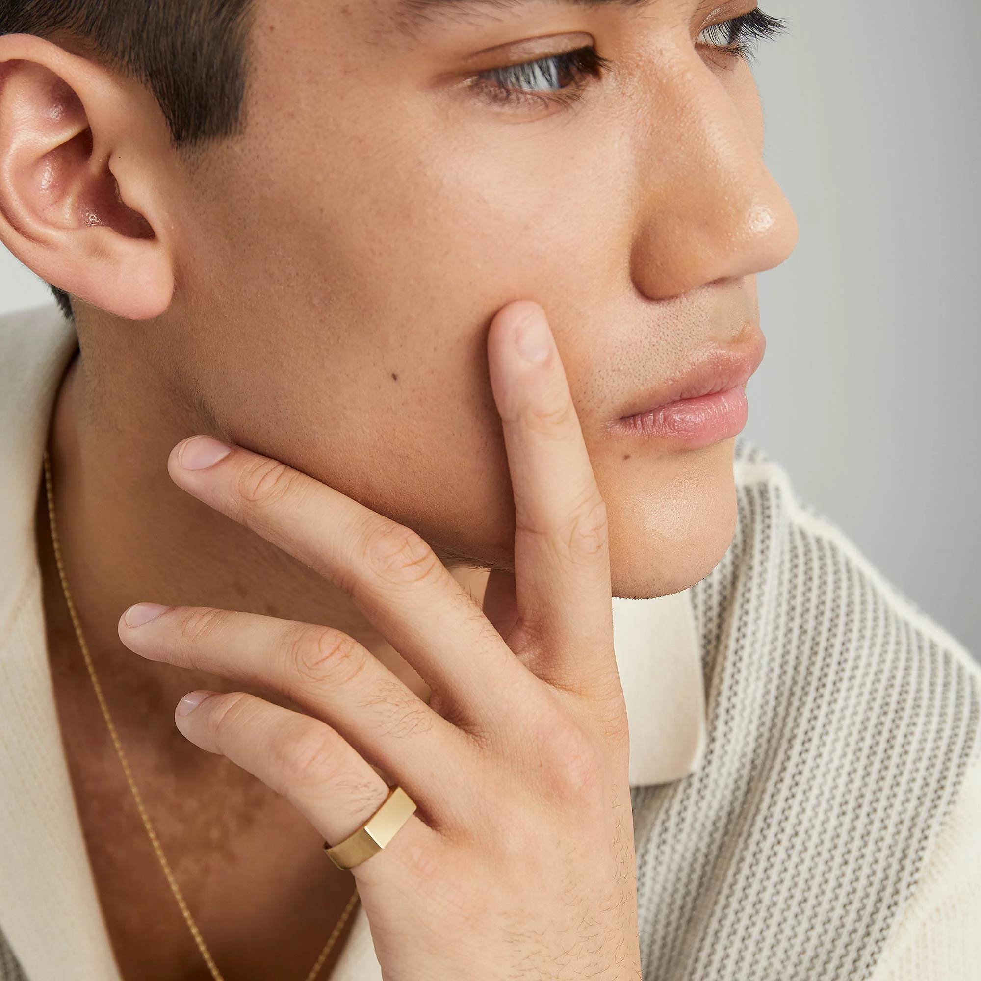 Slim Rectangular Signet Ring