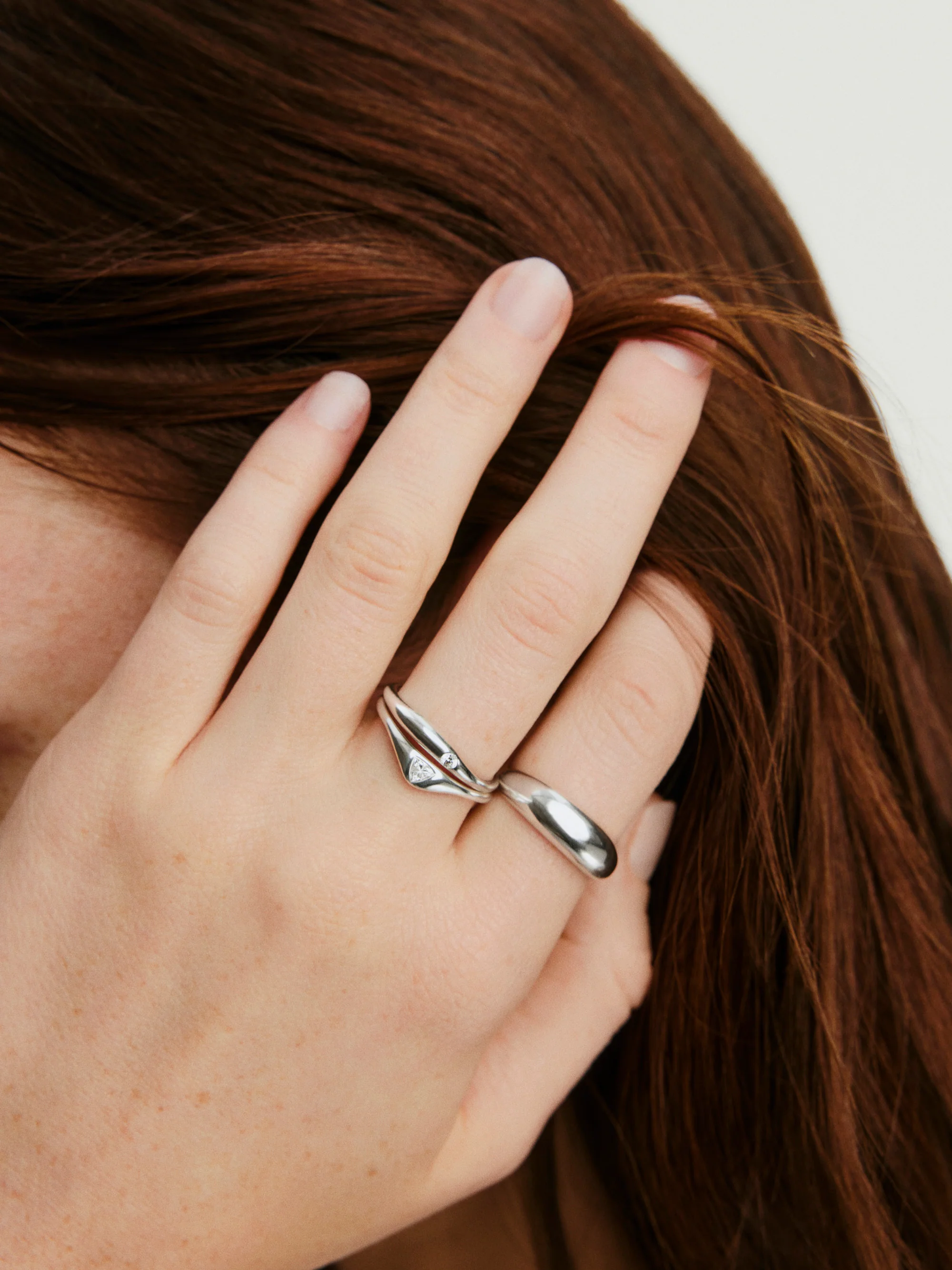 Organic Dôme Crescent Nesting Ring