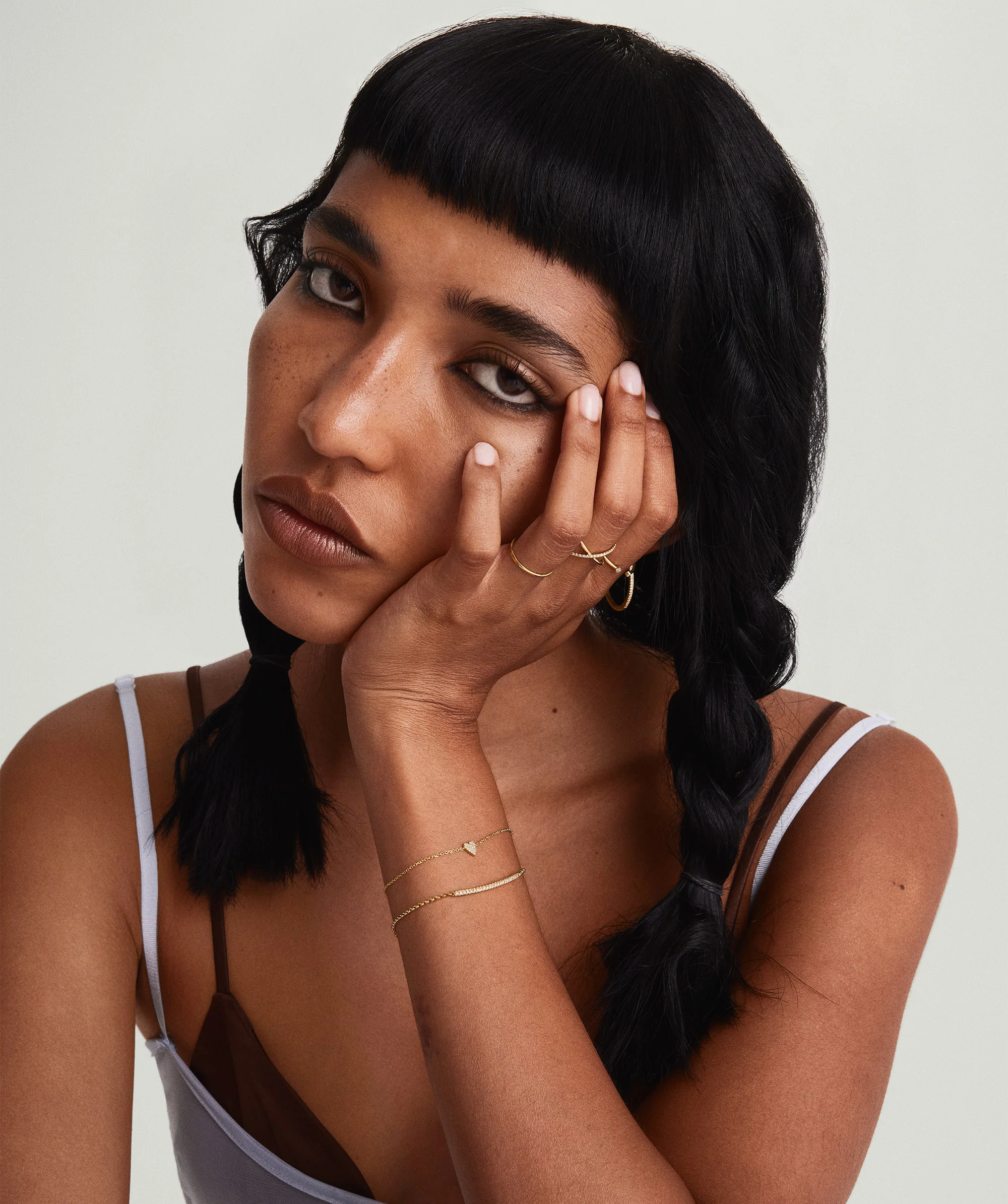 Mini Heart Pavé Diamond Bracelet