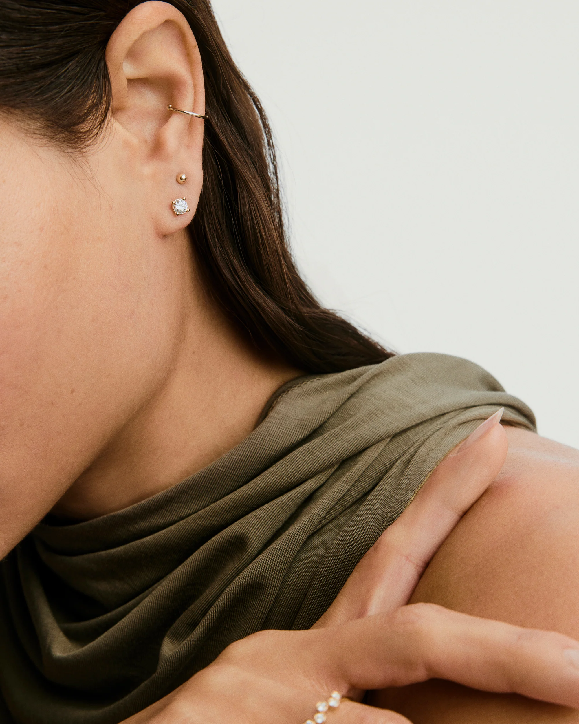 Lab Grown Diamond Round Studs 0.5 TCW