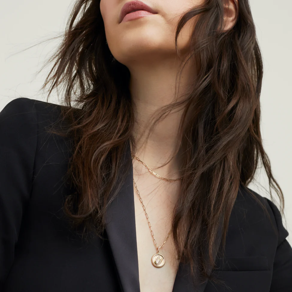 Victory: Winged Coin Charm Pendant