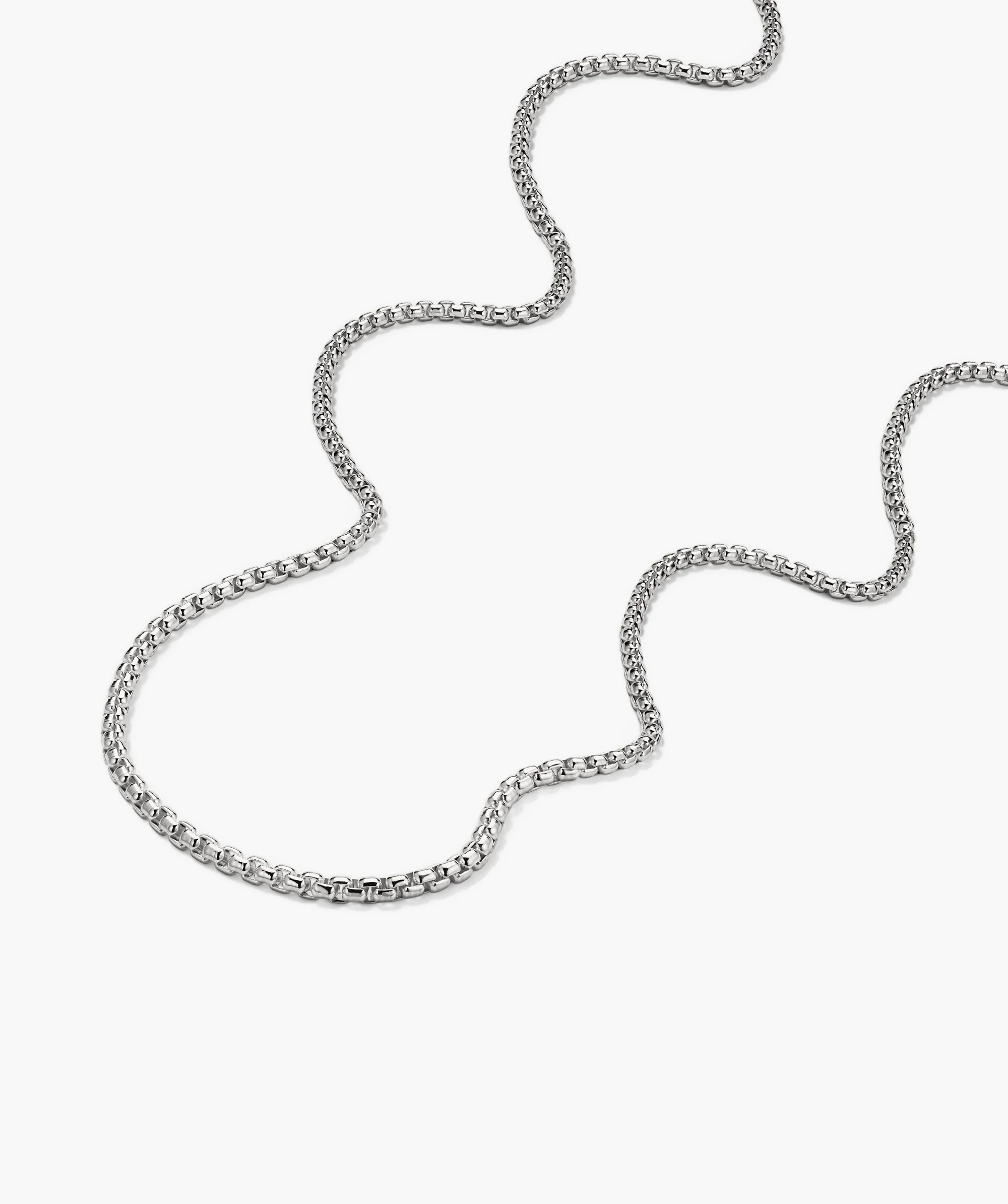 3.7mm Round Box Chain Necklace