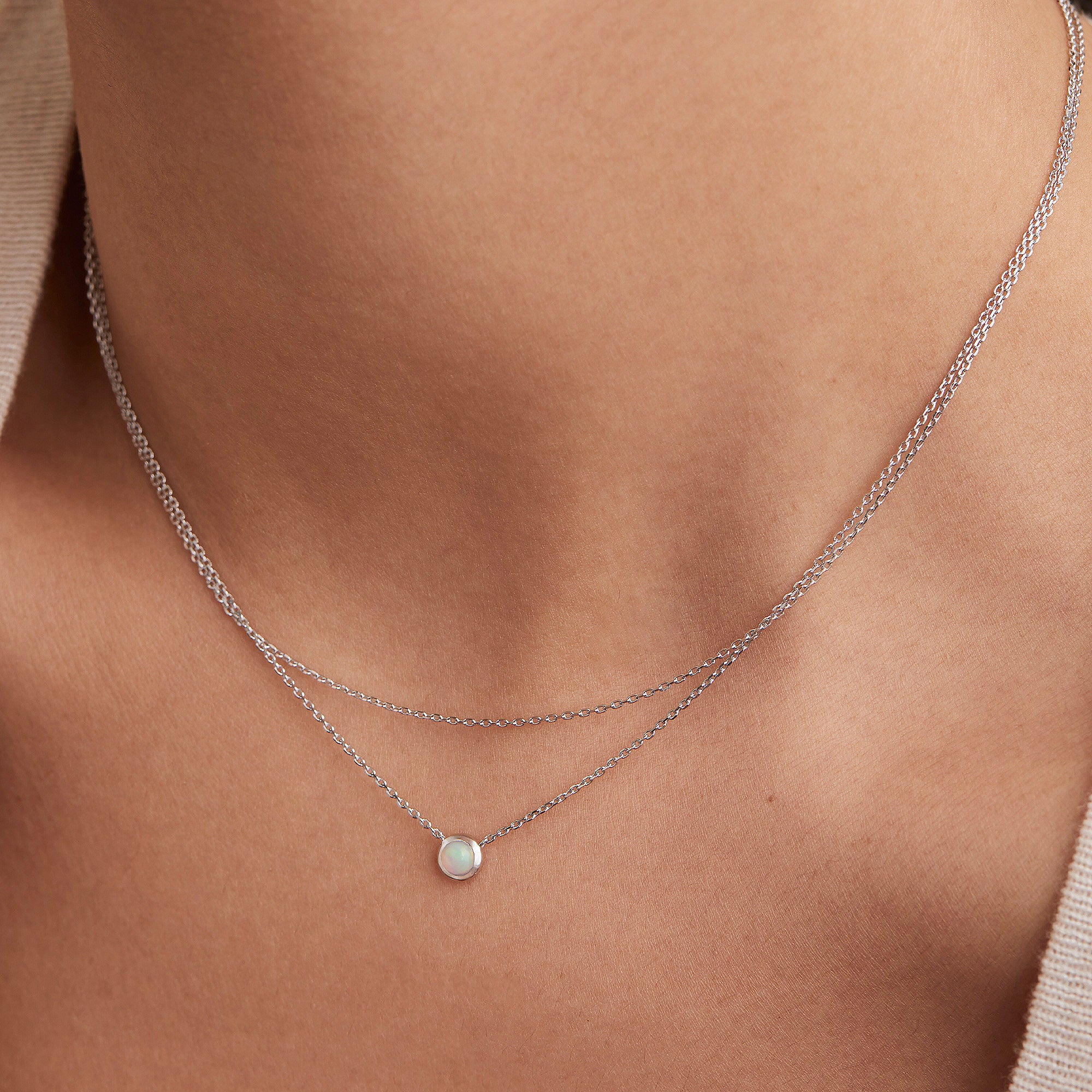 Layered Opal Necklace