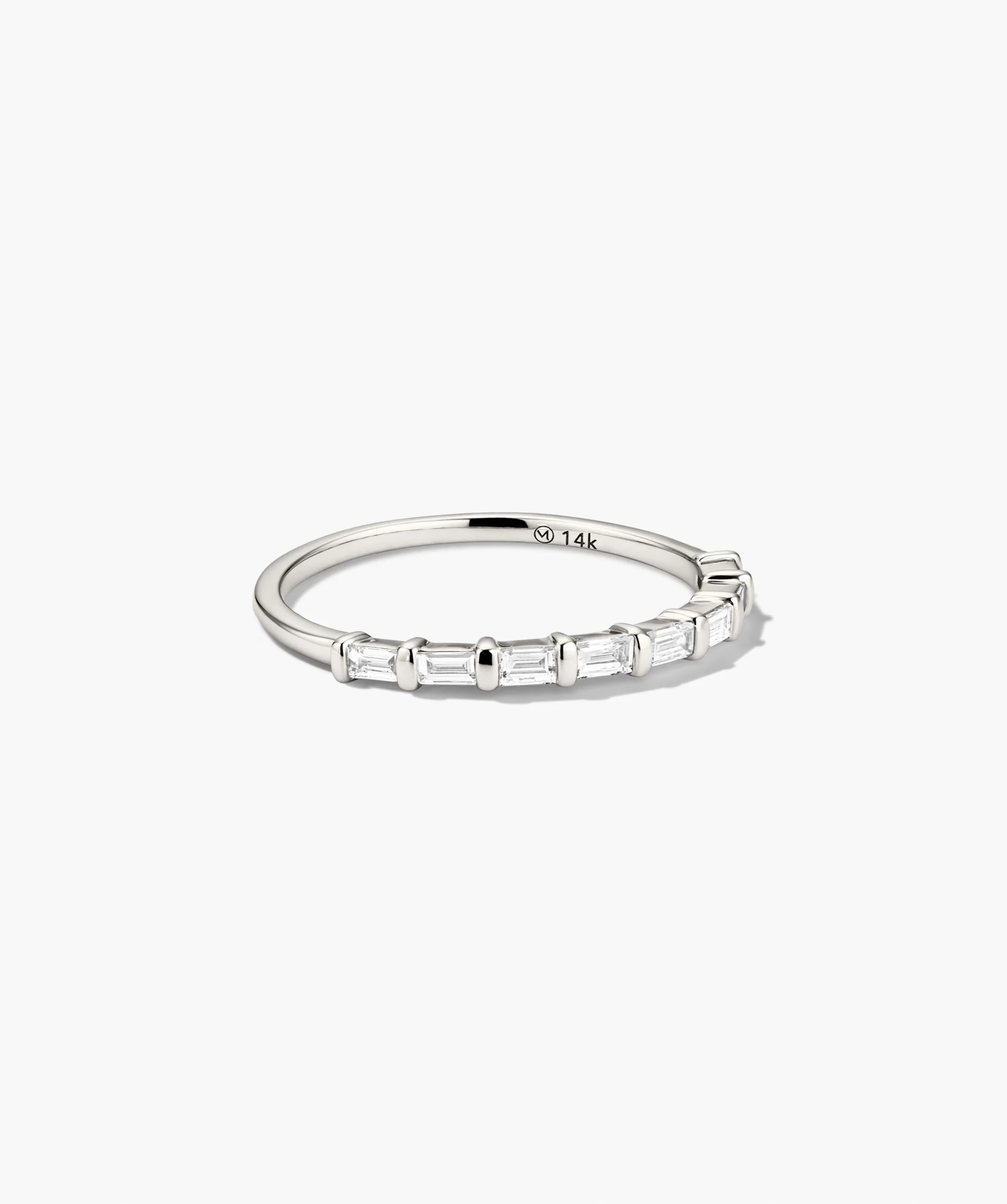 Baguette Diamond Half Eternity Band