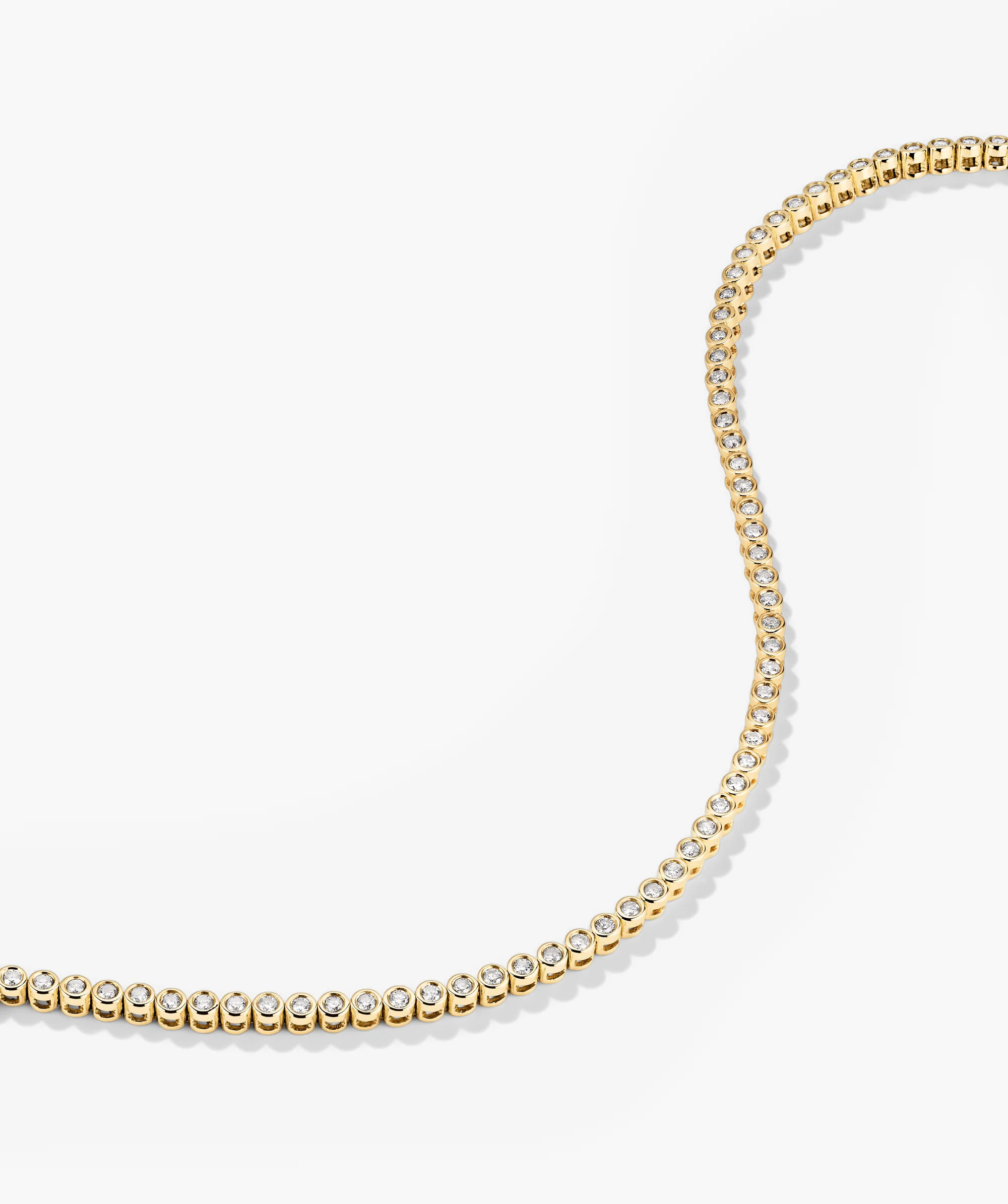 Bezel Lab Grown Diamond Tennis Bracelet