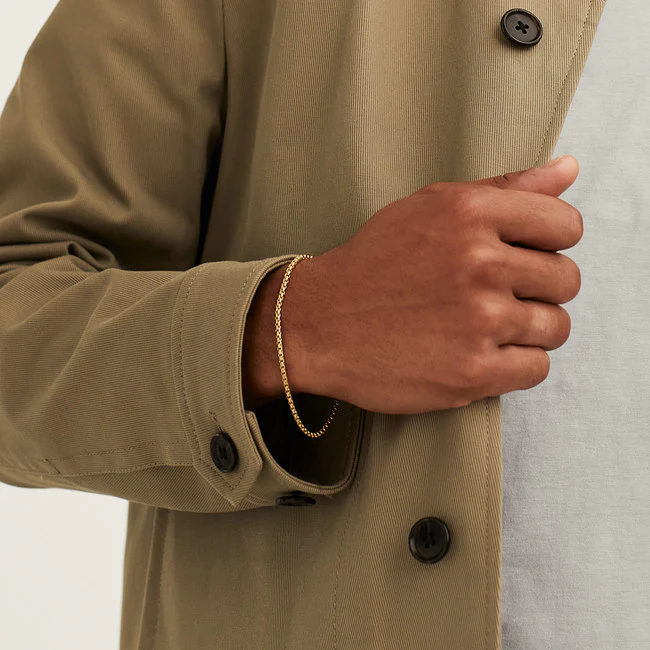 Round Box Chain Bracelet