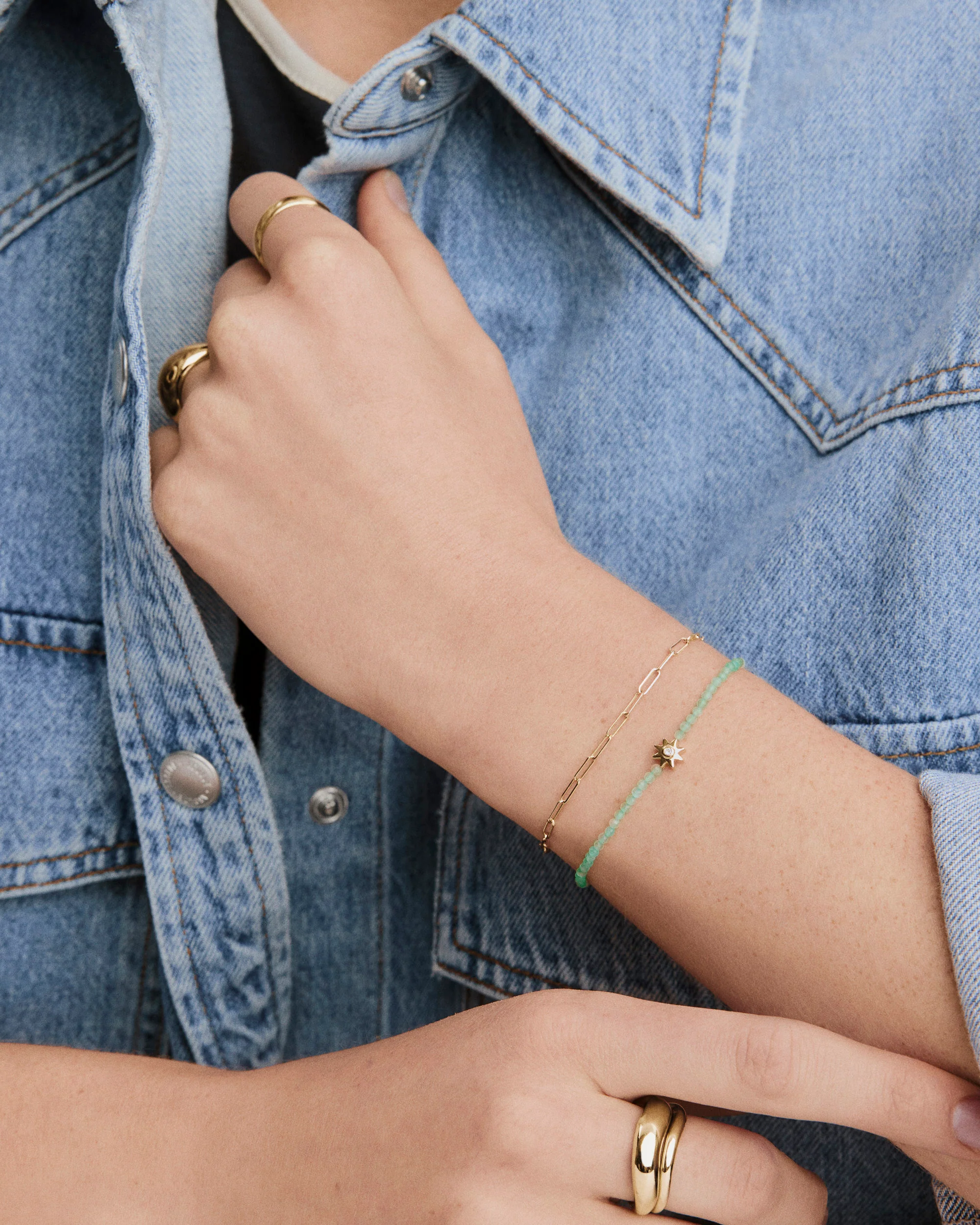 Lana Beaded Sunburst Bracelet