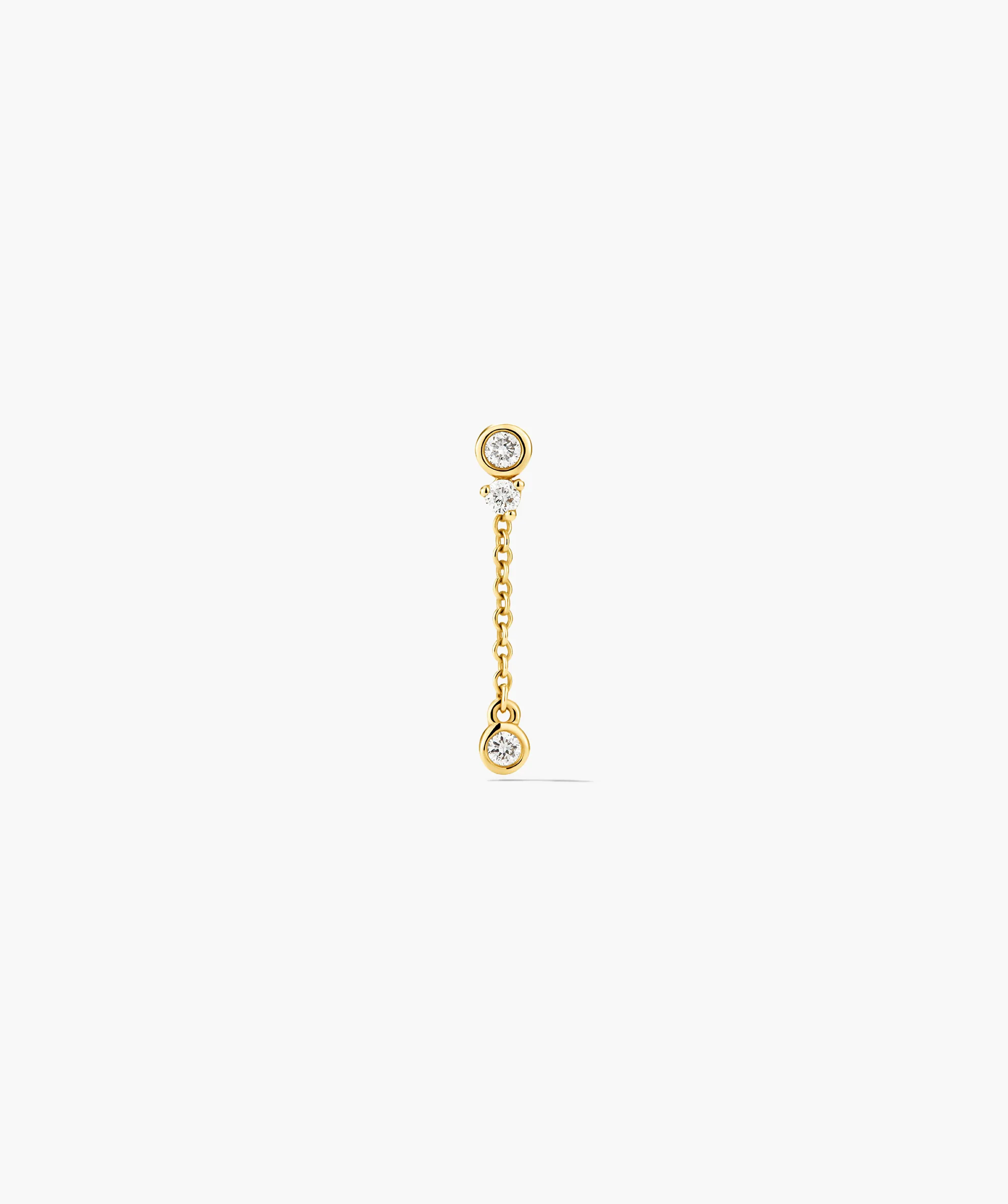 Celeste Lab Grown Diamond Chain Stud