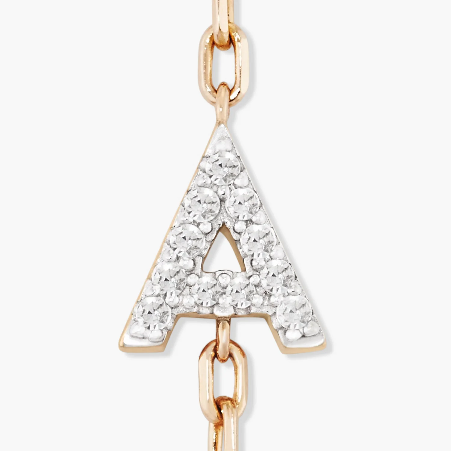 Diamond Letter Bracelet