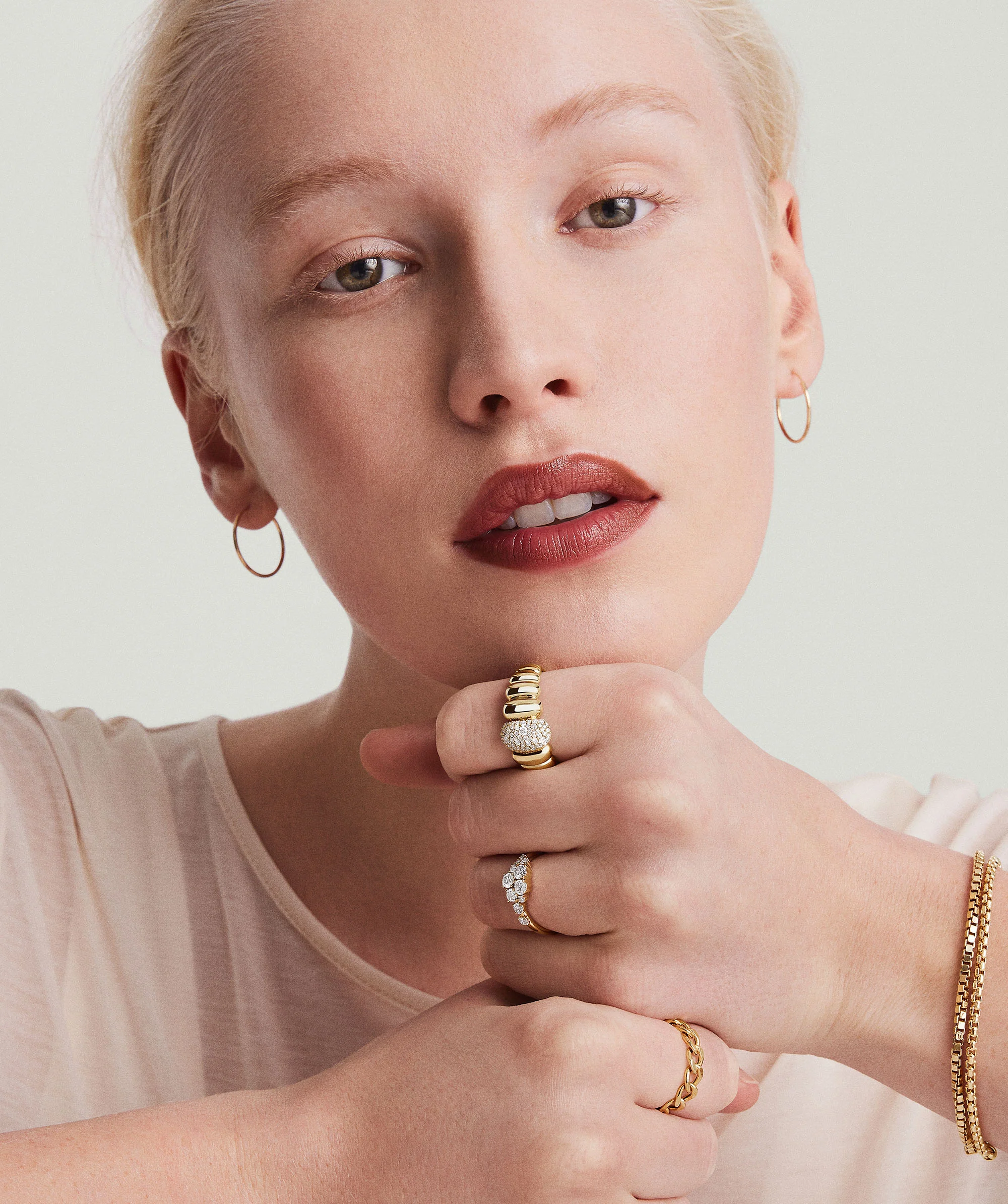 Puffy Charlotte Pavé Diamond Ring