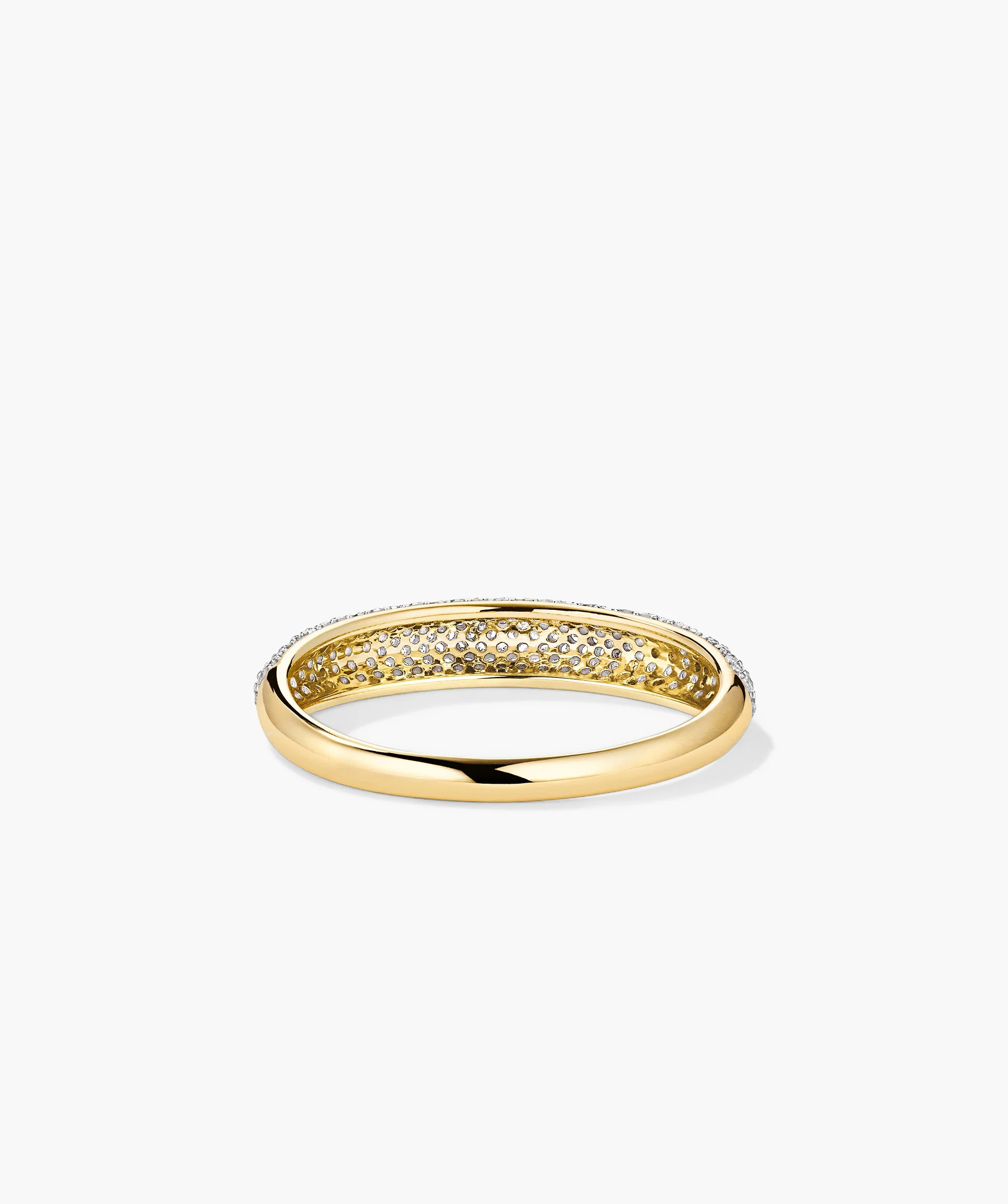 Pavé Diamond Thin Dôme Ring