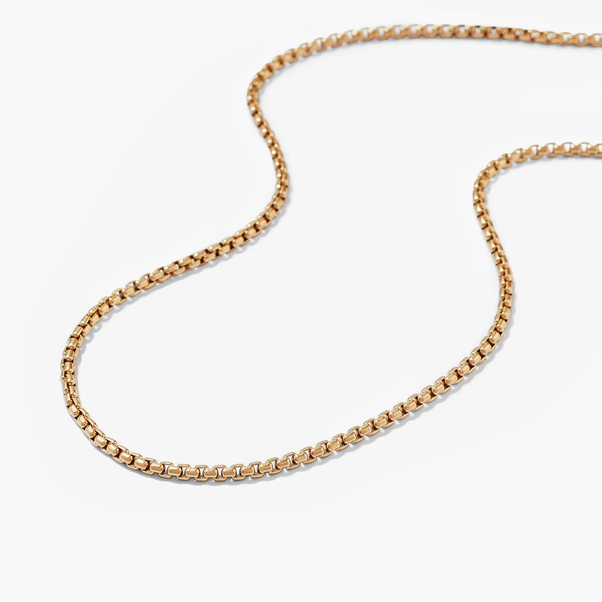 Round Box Chain Necklace