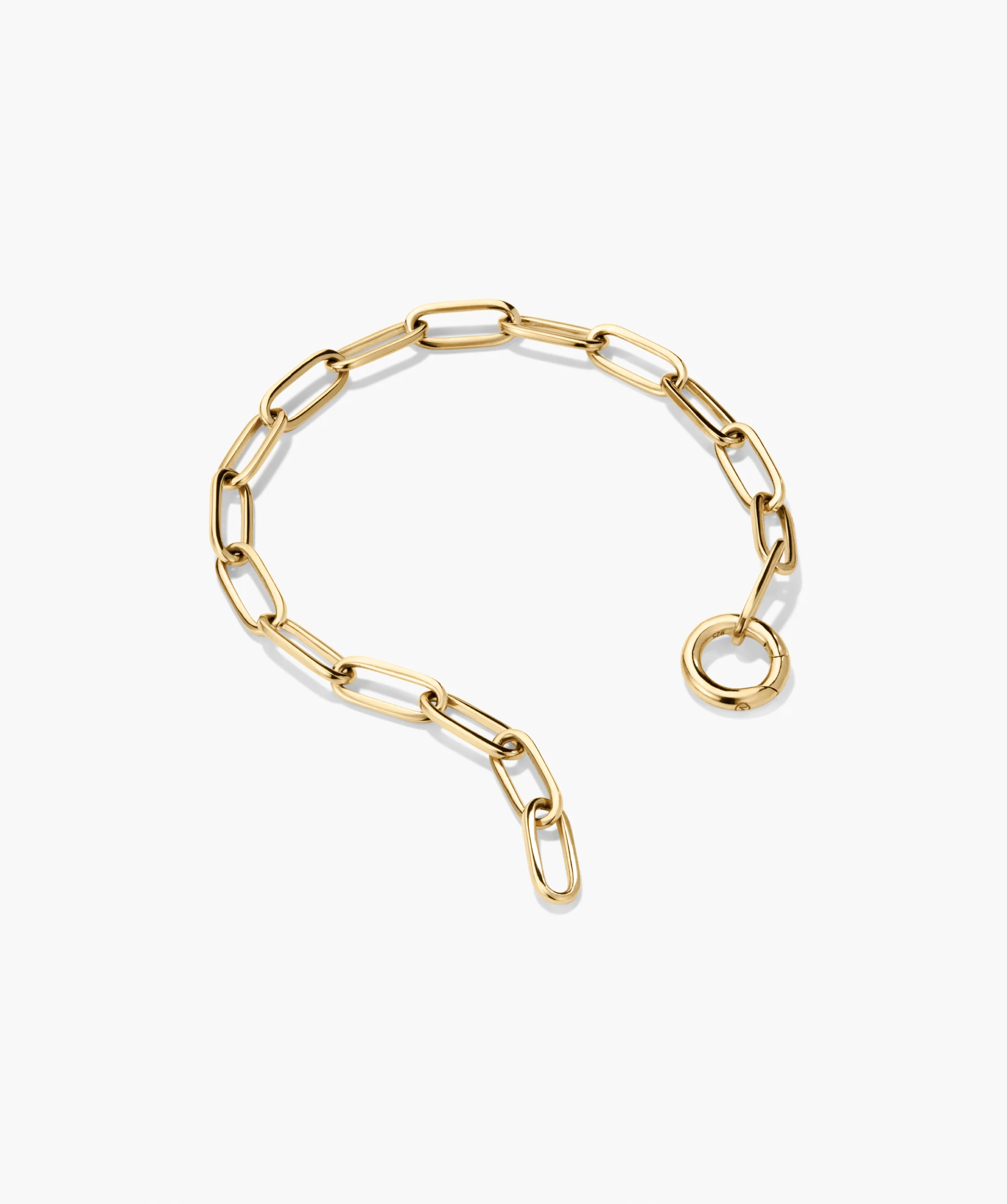 Paperclip Chain Charm Bracelet