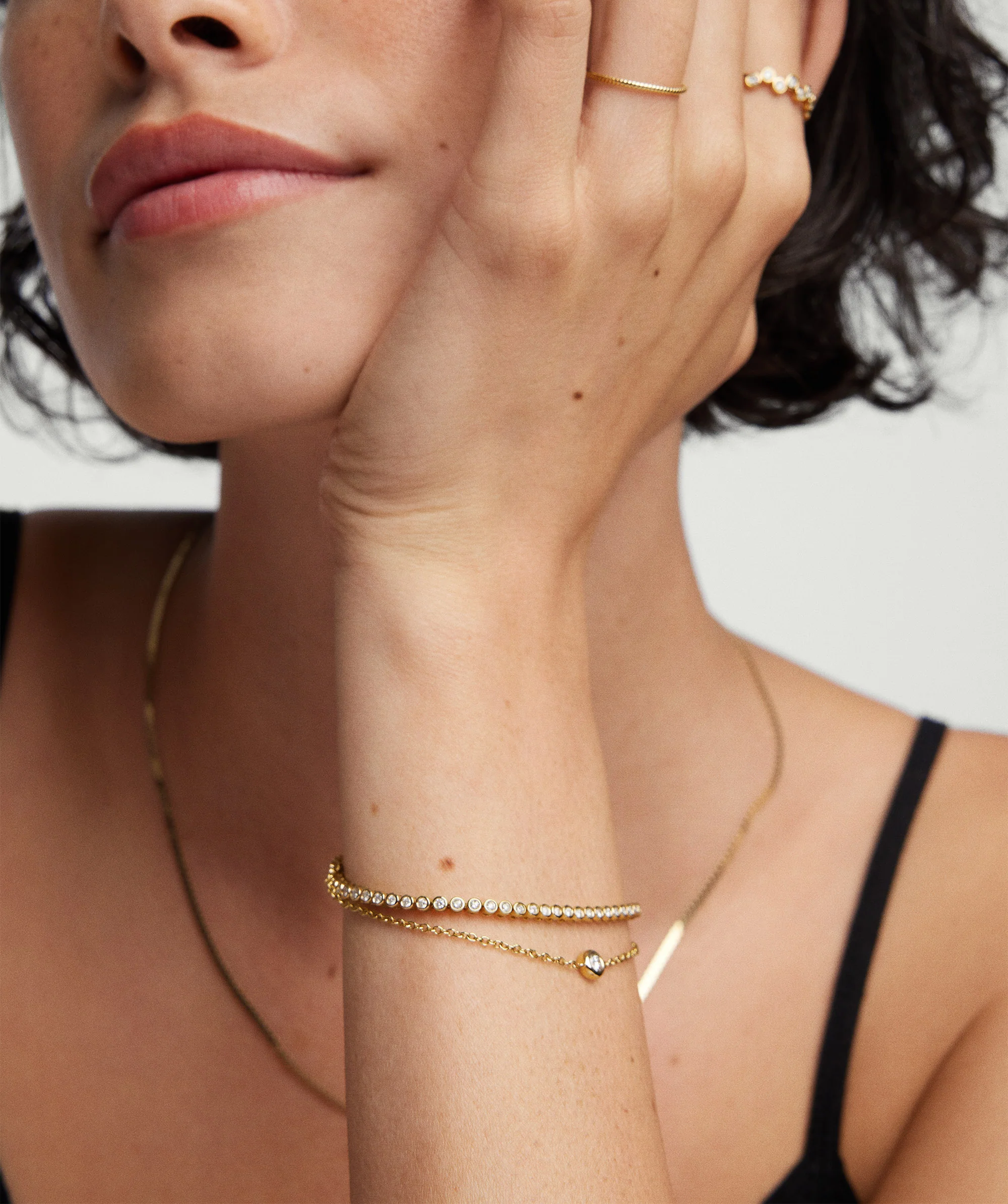 Bezel Lab Grown Diamond Bracelet