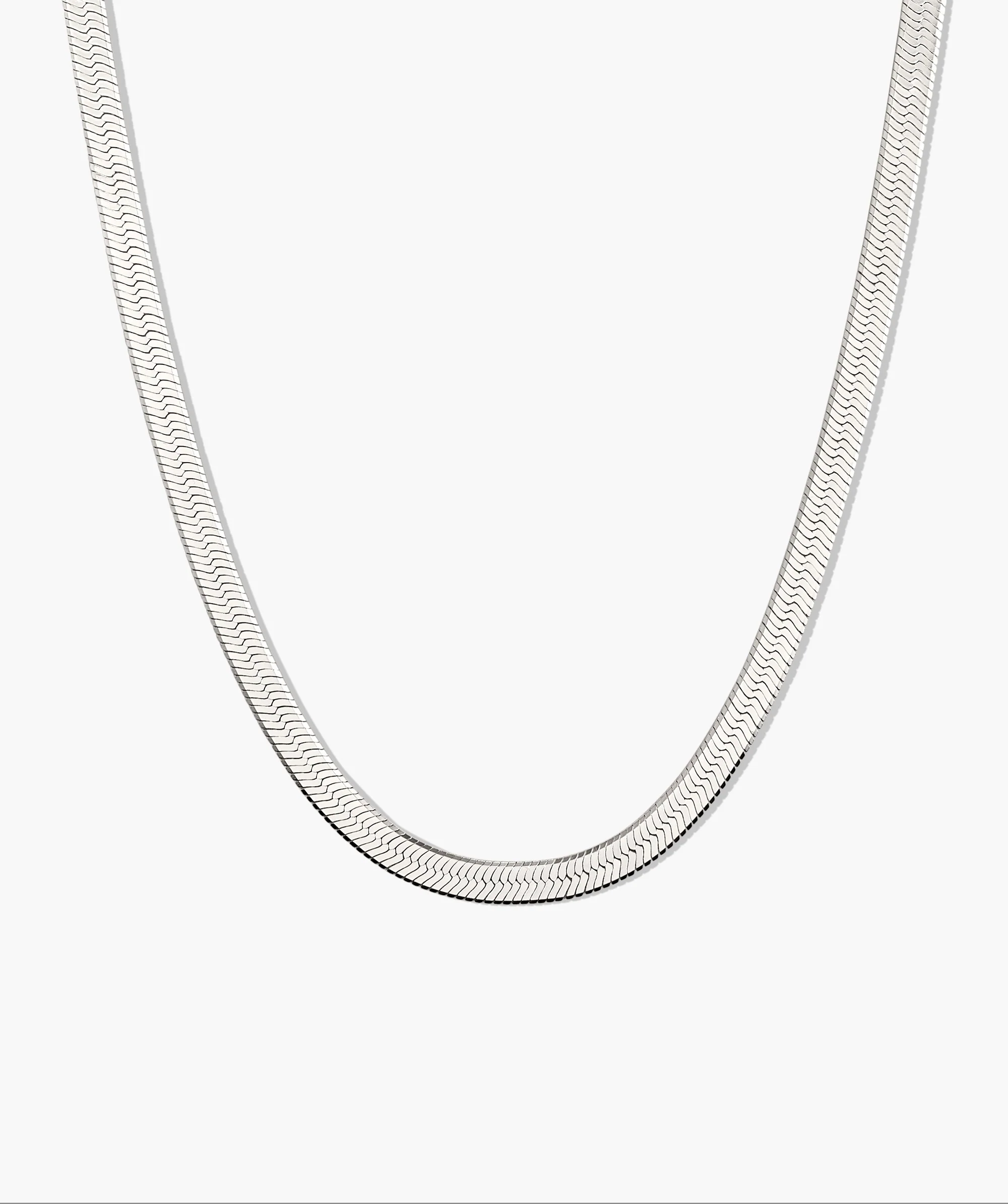 Bold Herringbone Chain Necklace