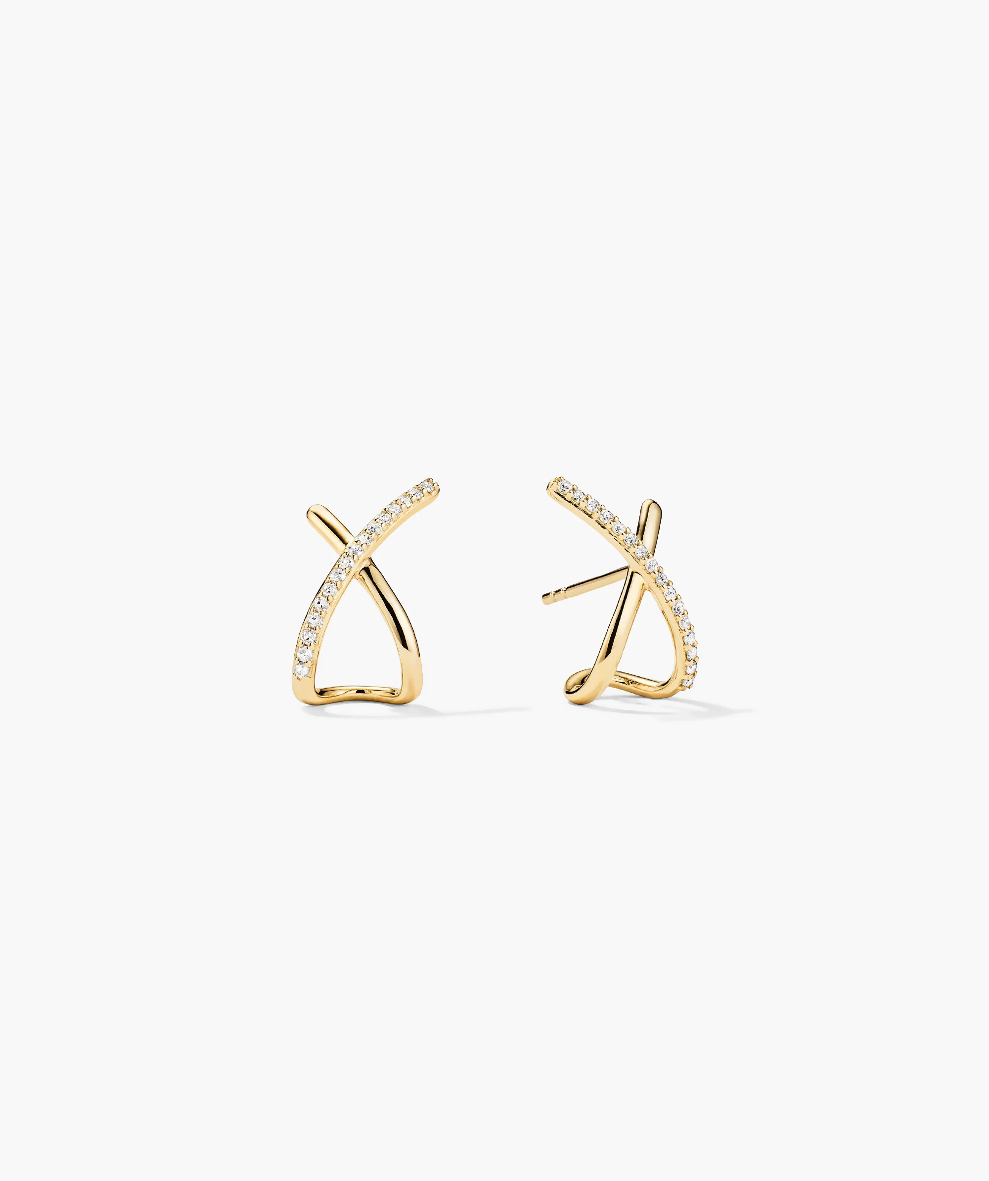 Pavé Diamond X Oversized Studs