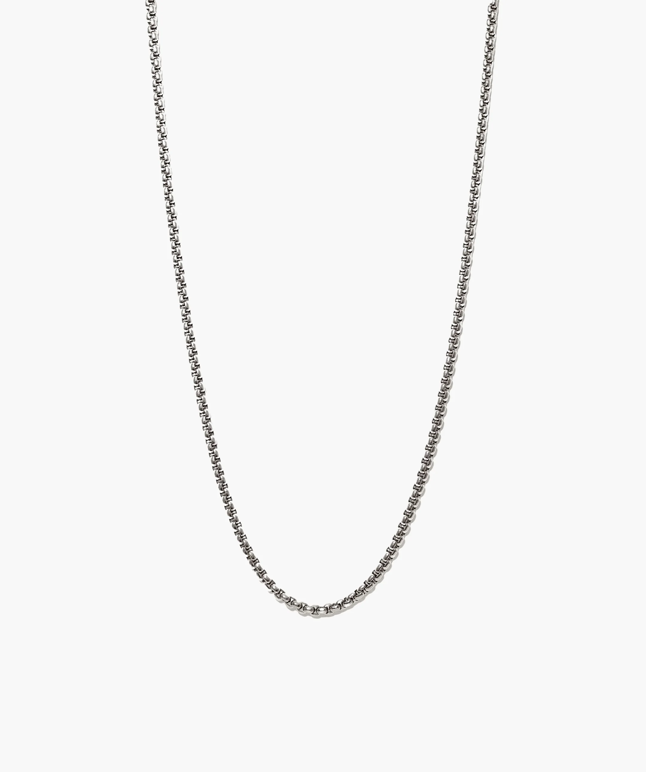 Round Box Chain Necklace