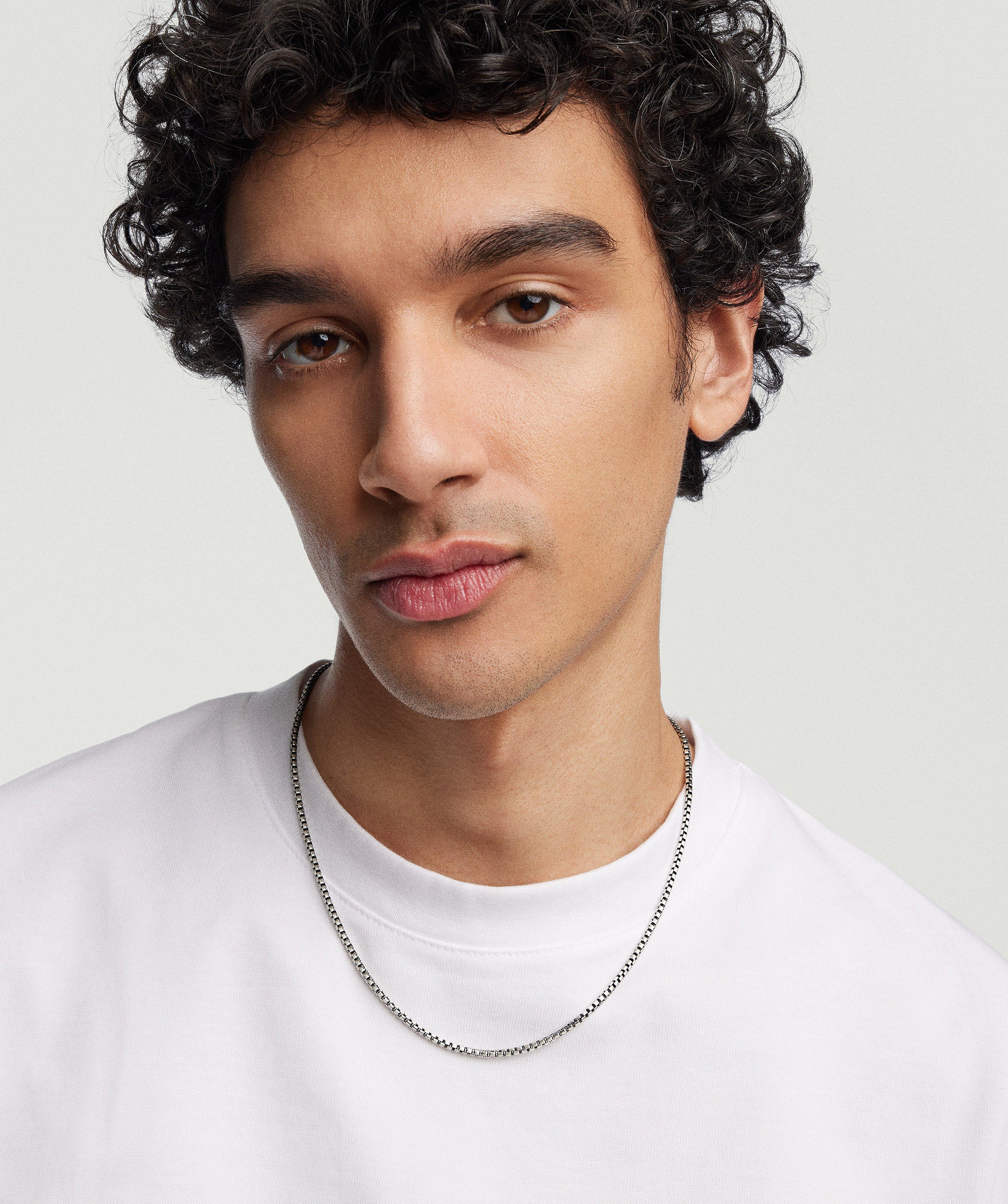 Round Box Chain Necklace