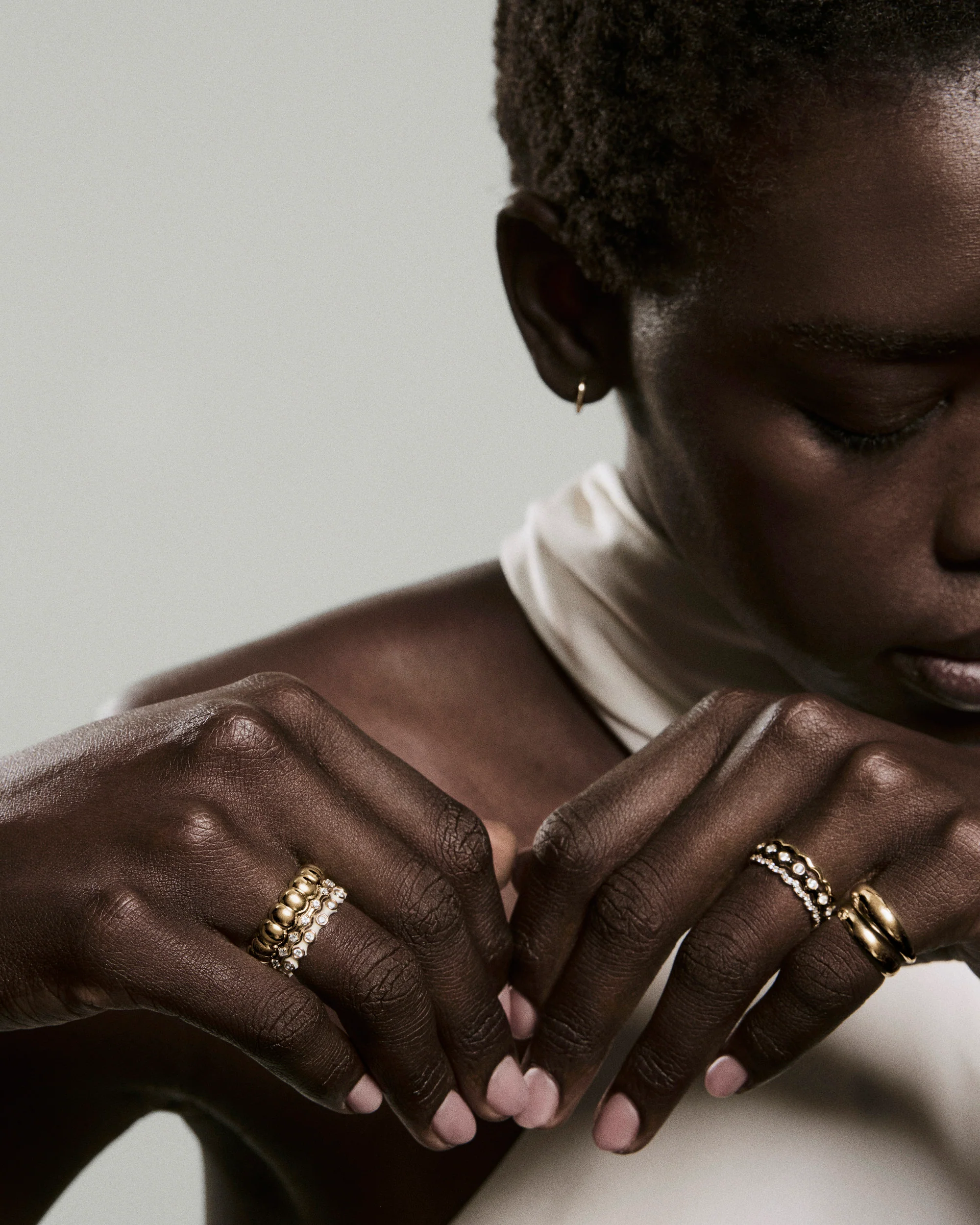 Enamel Charlotte Stacker Ring