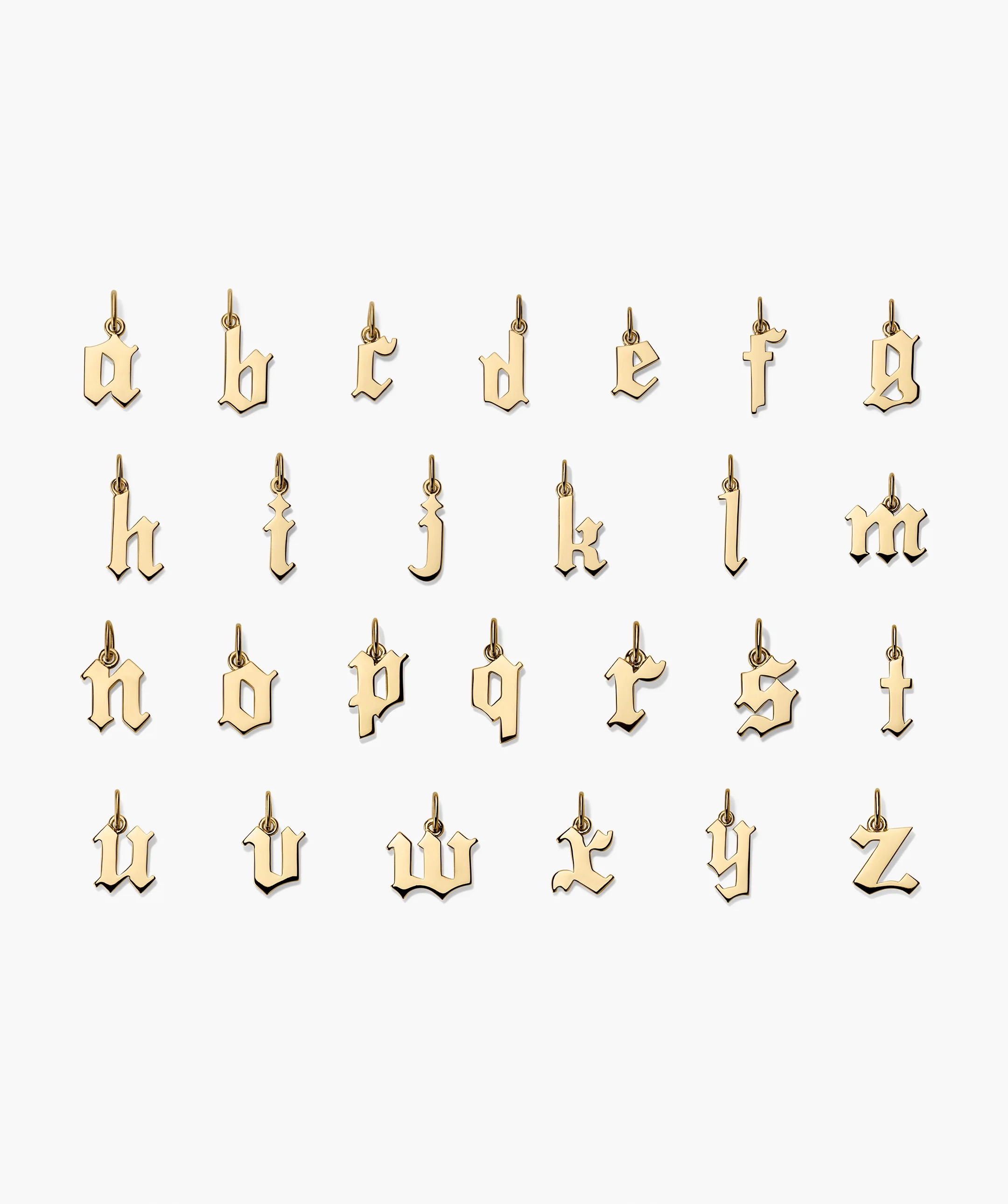 Gothic Letter Pendant