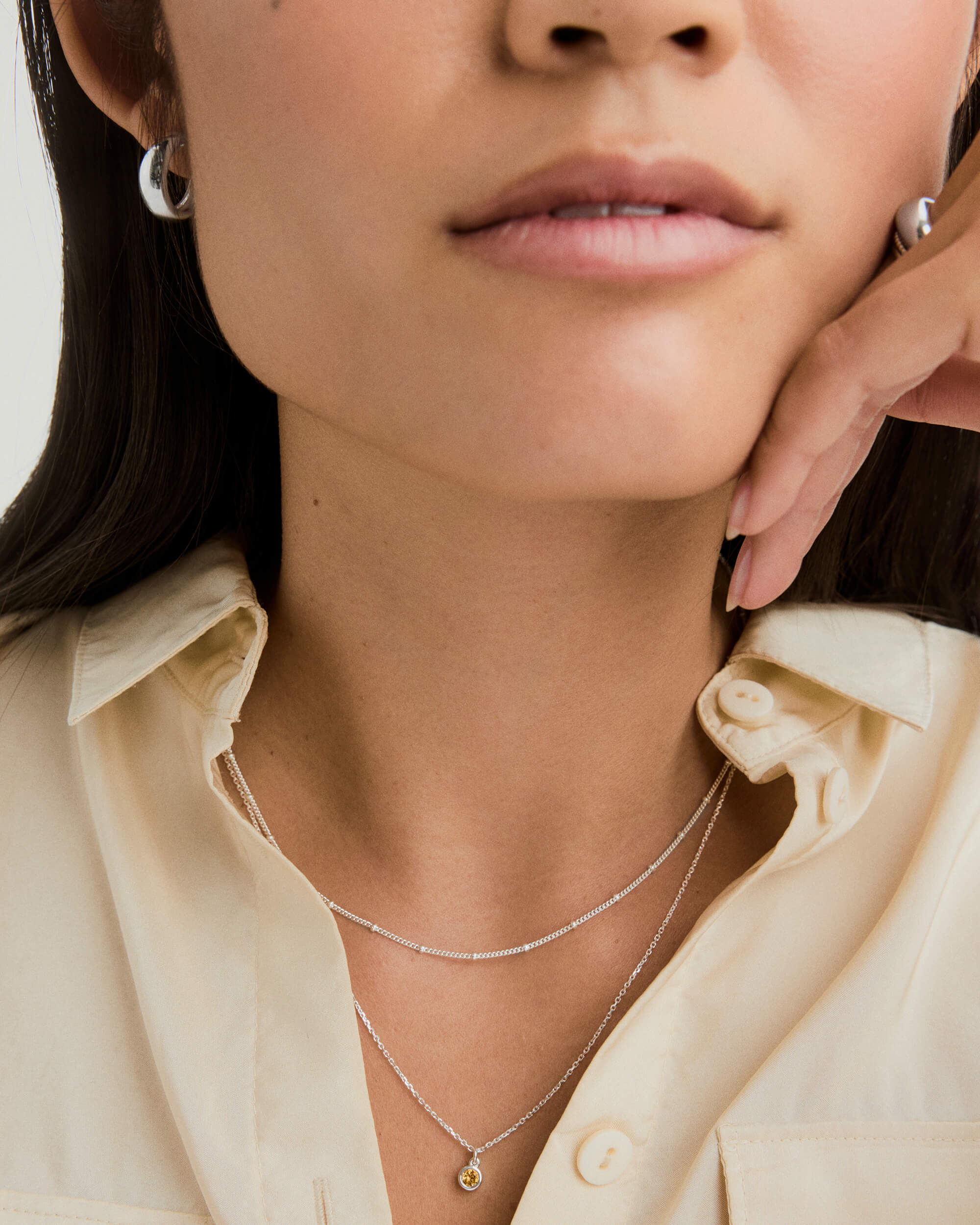 Sia Birthstone Pendant Necklace