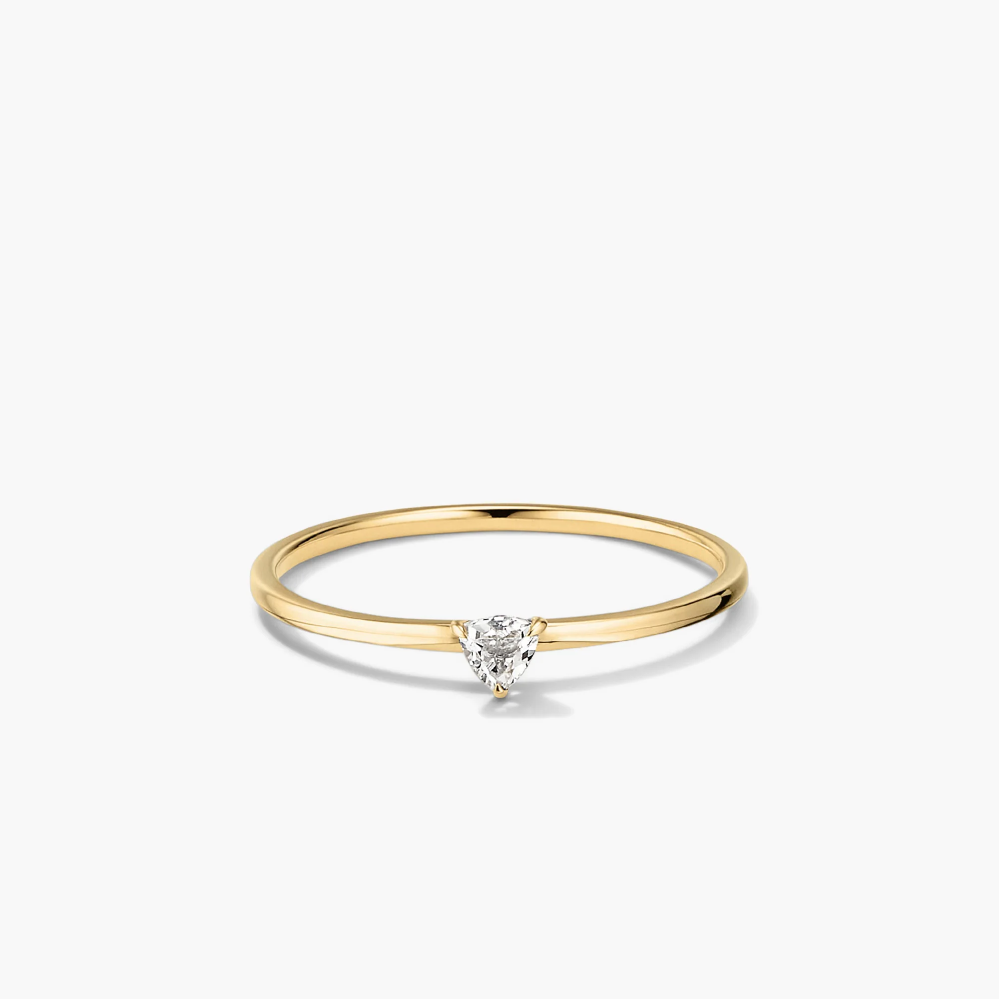 Gemstone Trillion Stacker Ring