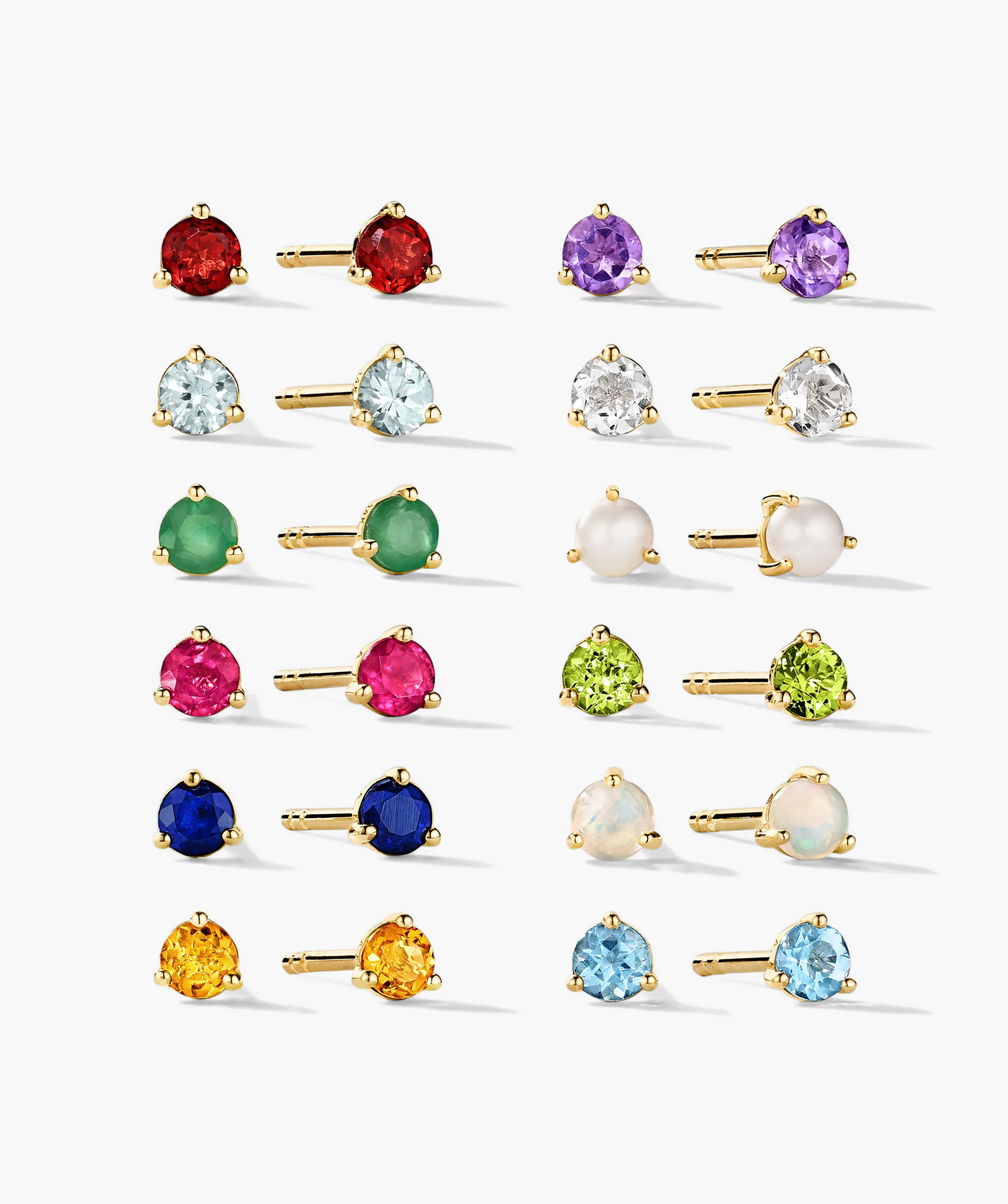 Gemstone Mini Studs