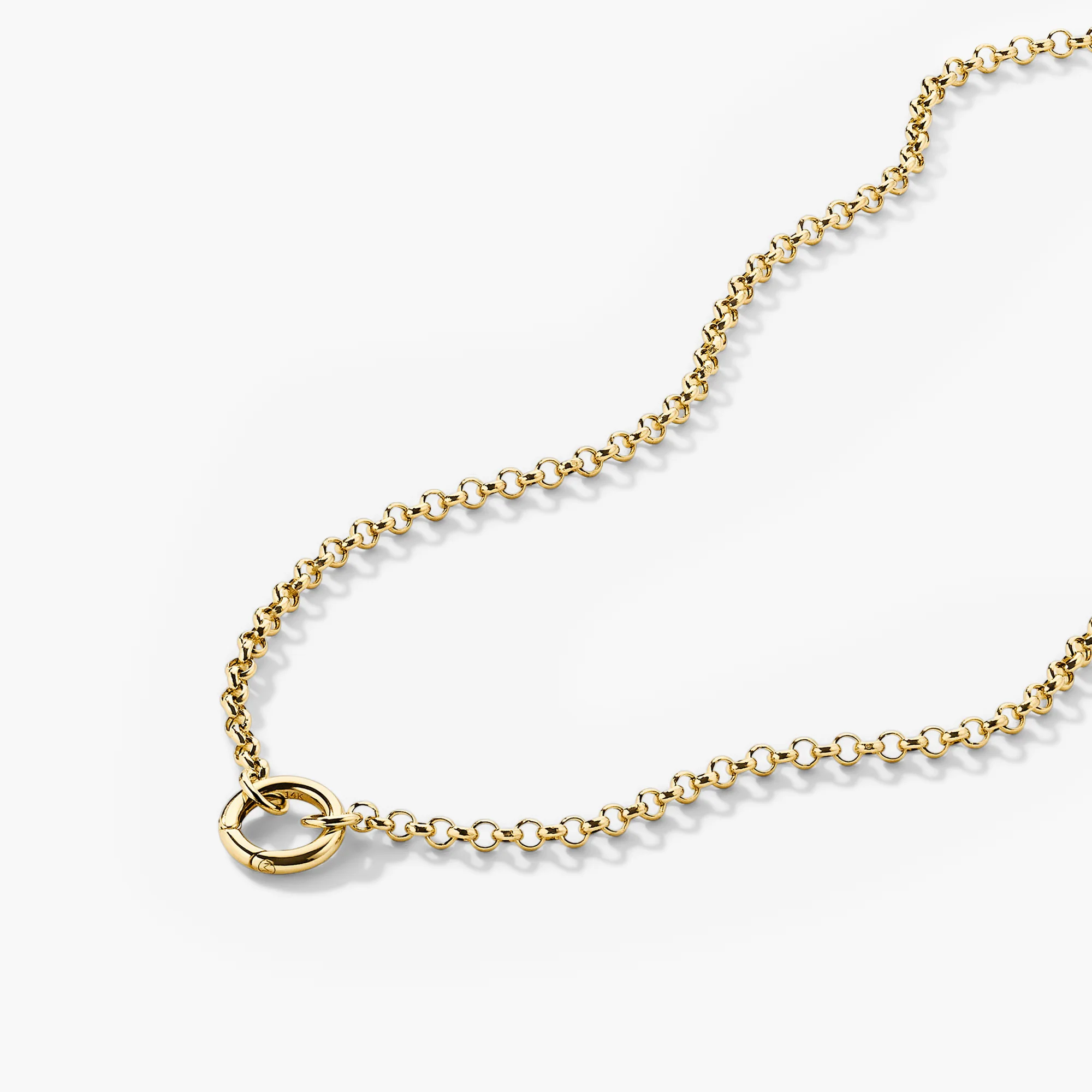 Rolo Chain Charm Necklace