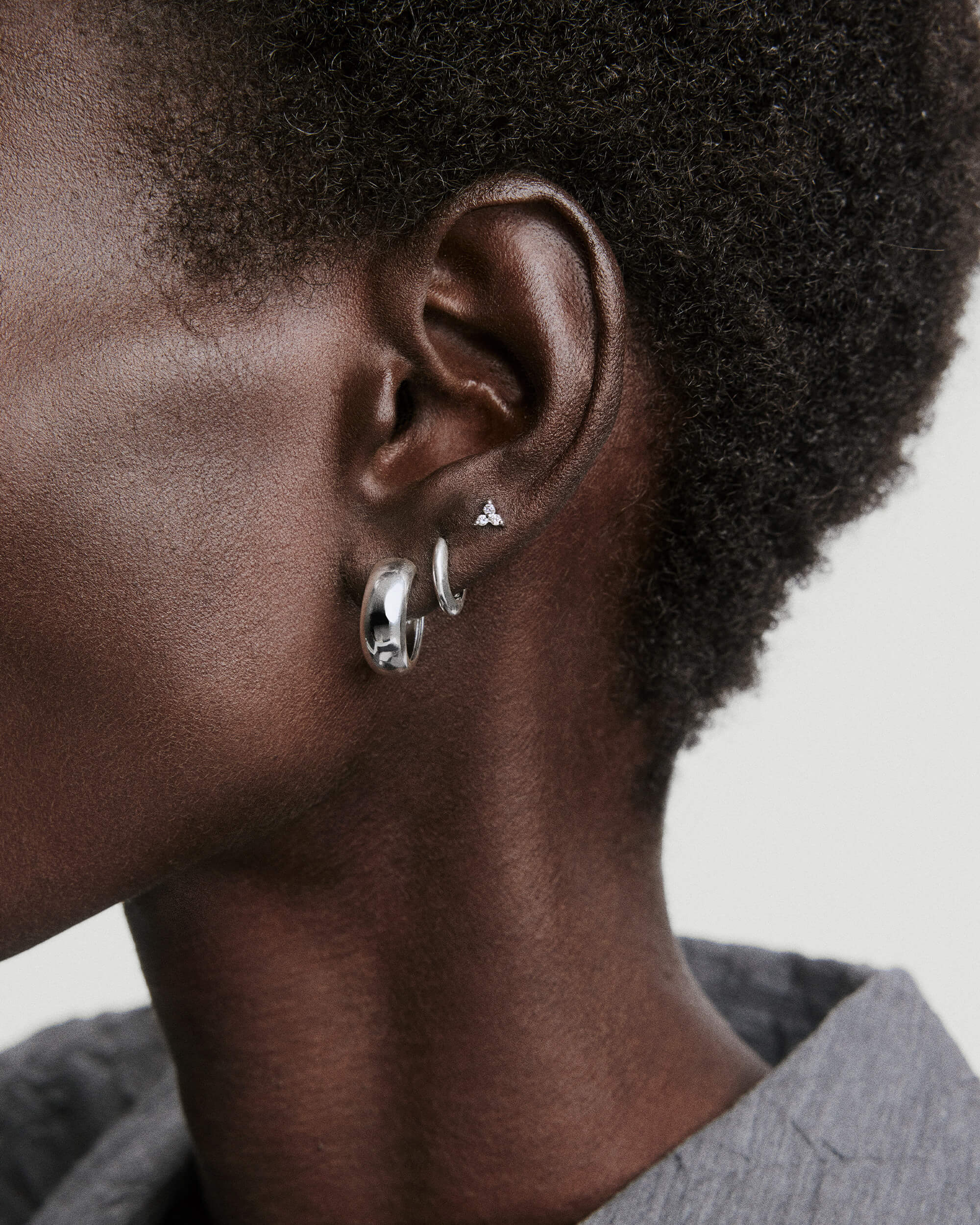 Mini Lotus Diamond Studs