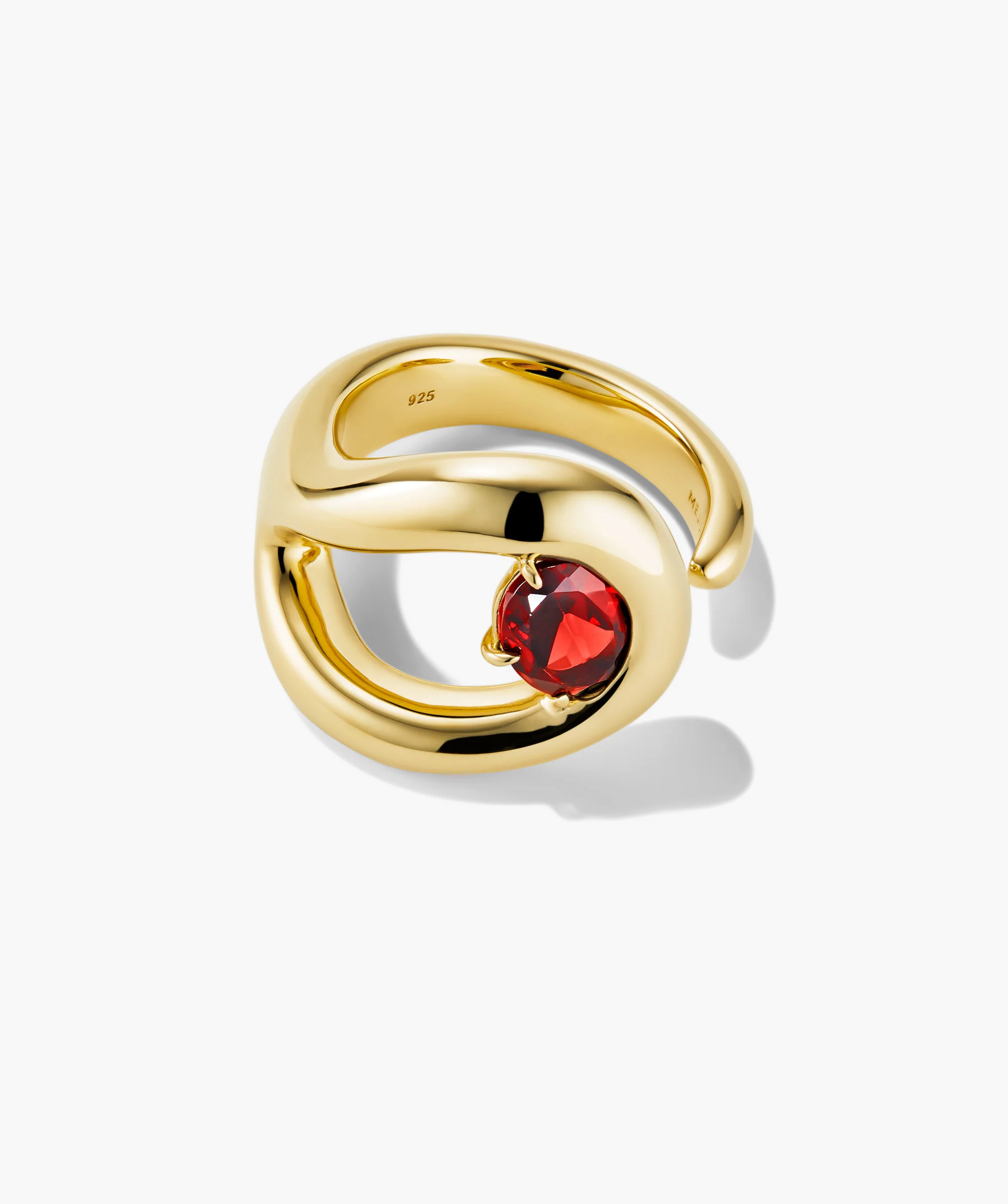 Organic Dôme Curve Gemstone Ring