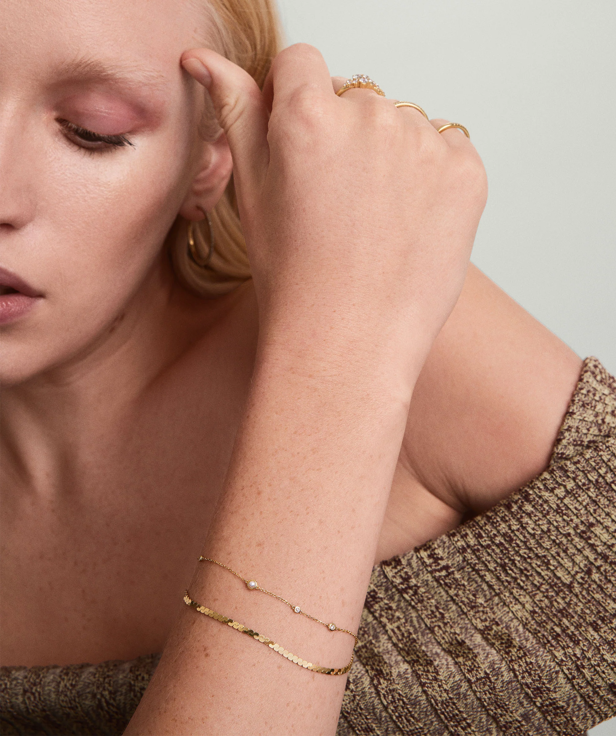 Multi Gemstone Station Bracelet