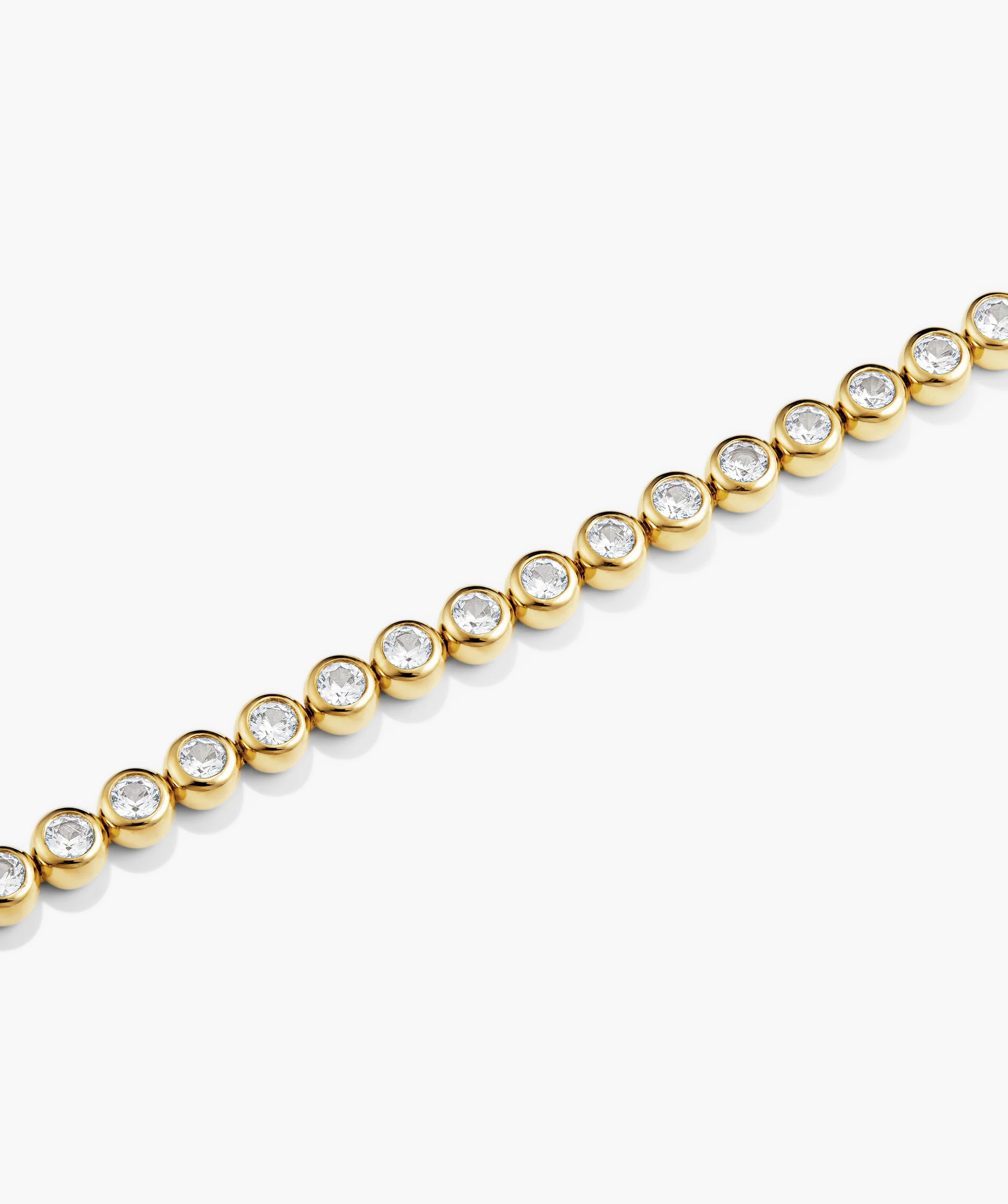 Zadie Bezel Lab Grown Sapphire Tennis Bracelet
