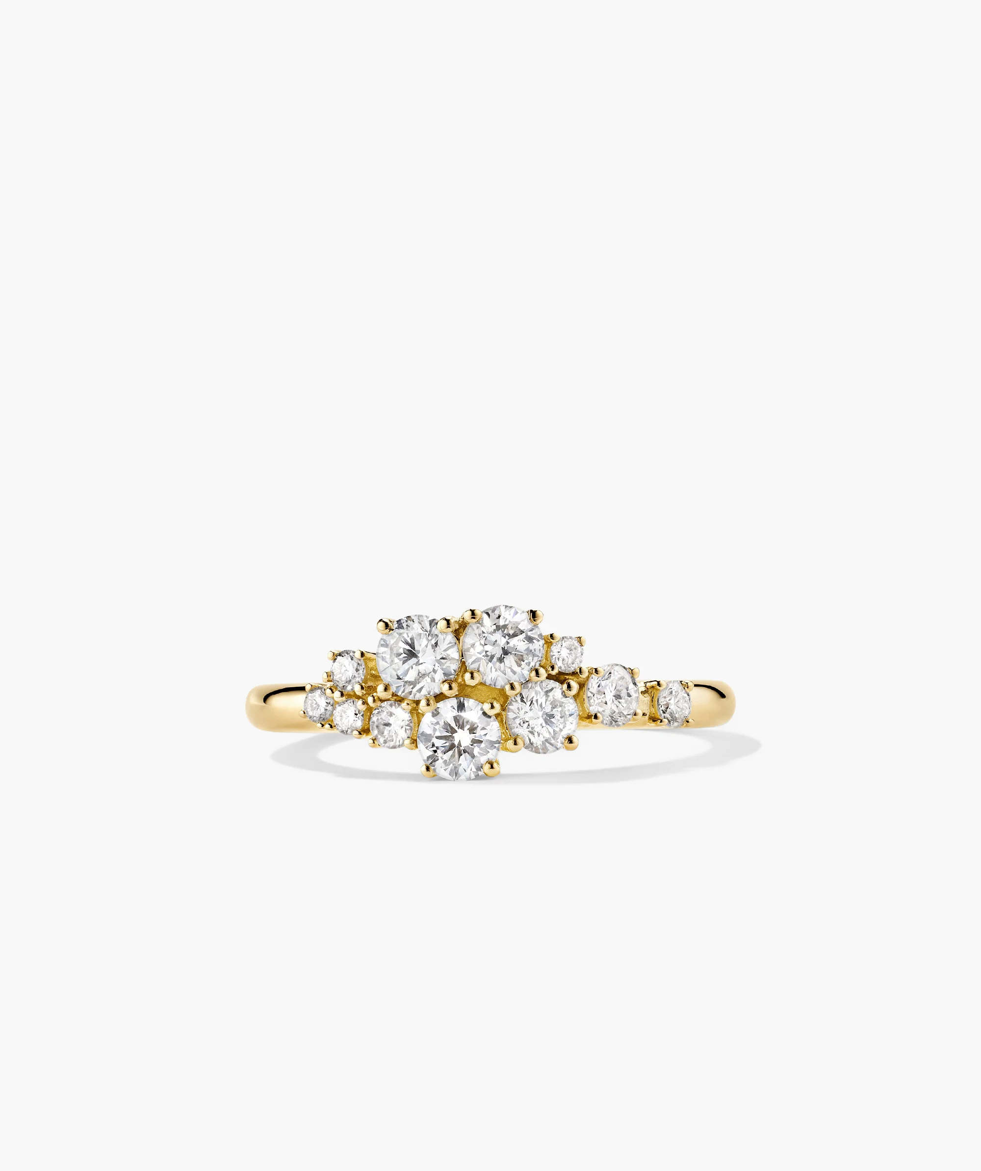 Diamonds Cluster Ring