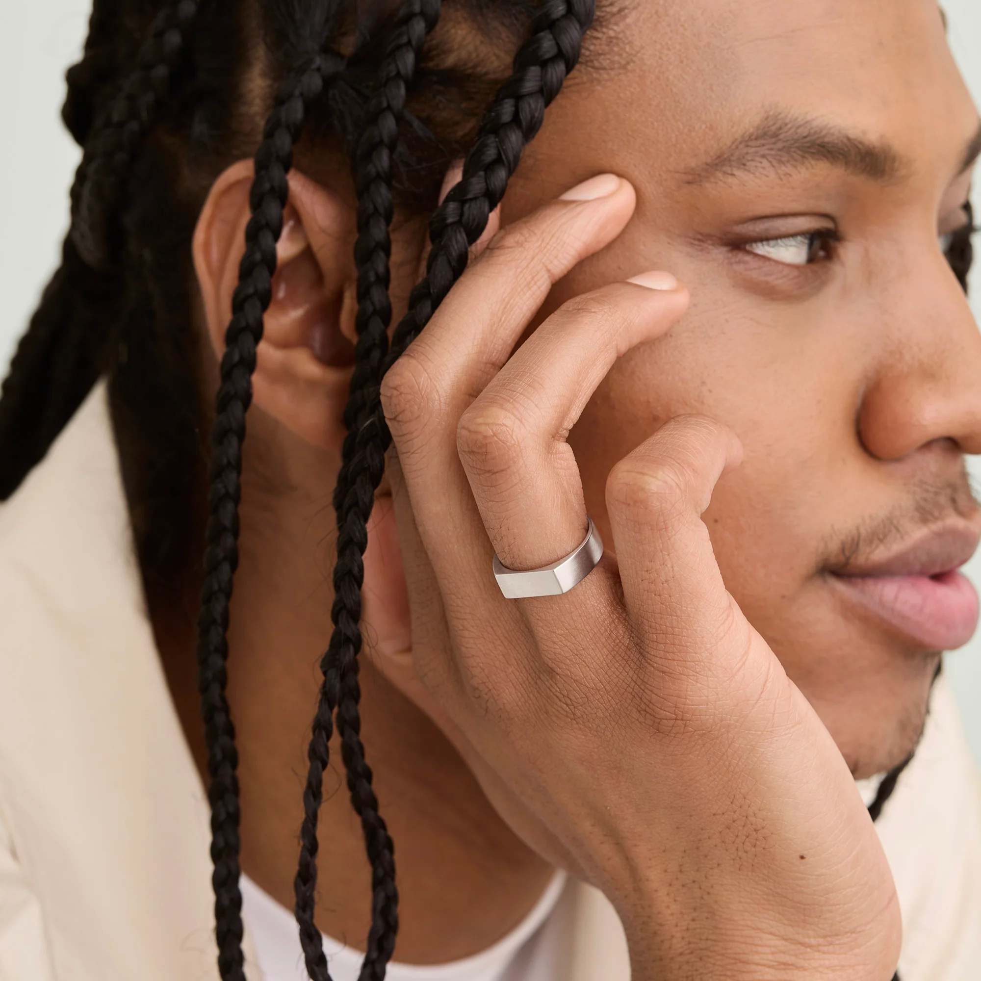 Slim Rectangular Signet Ring
