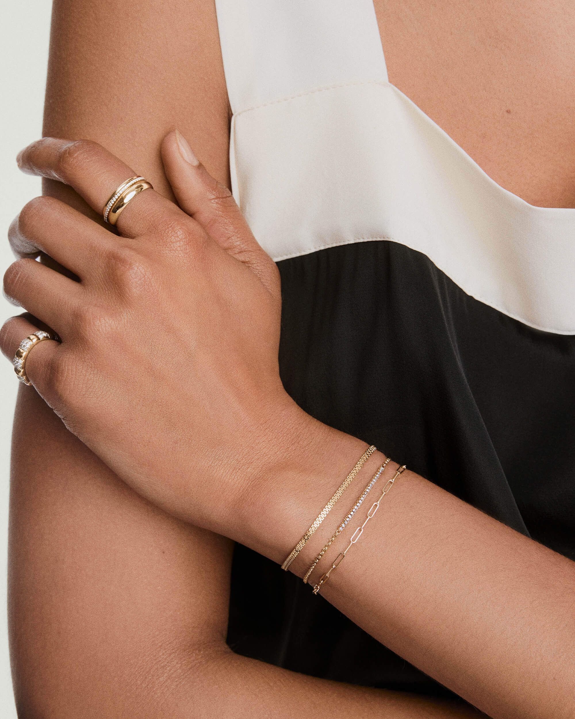 Pave Diamond Bar Bracelet