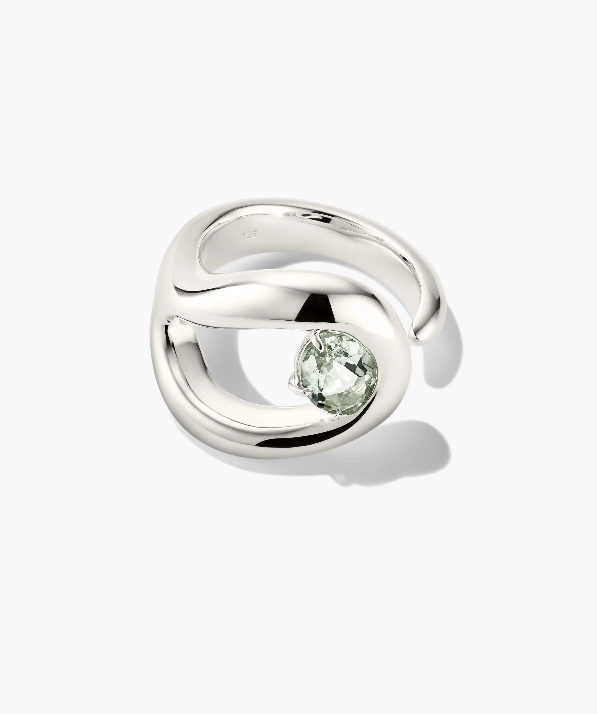 Organic Dôme Curve Gemstone Ring